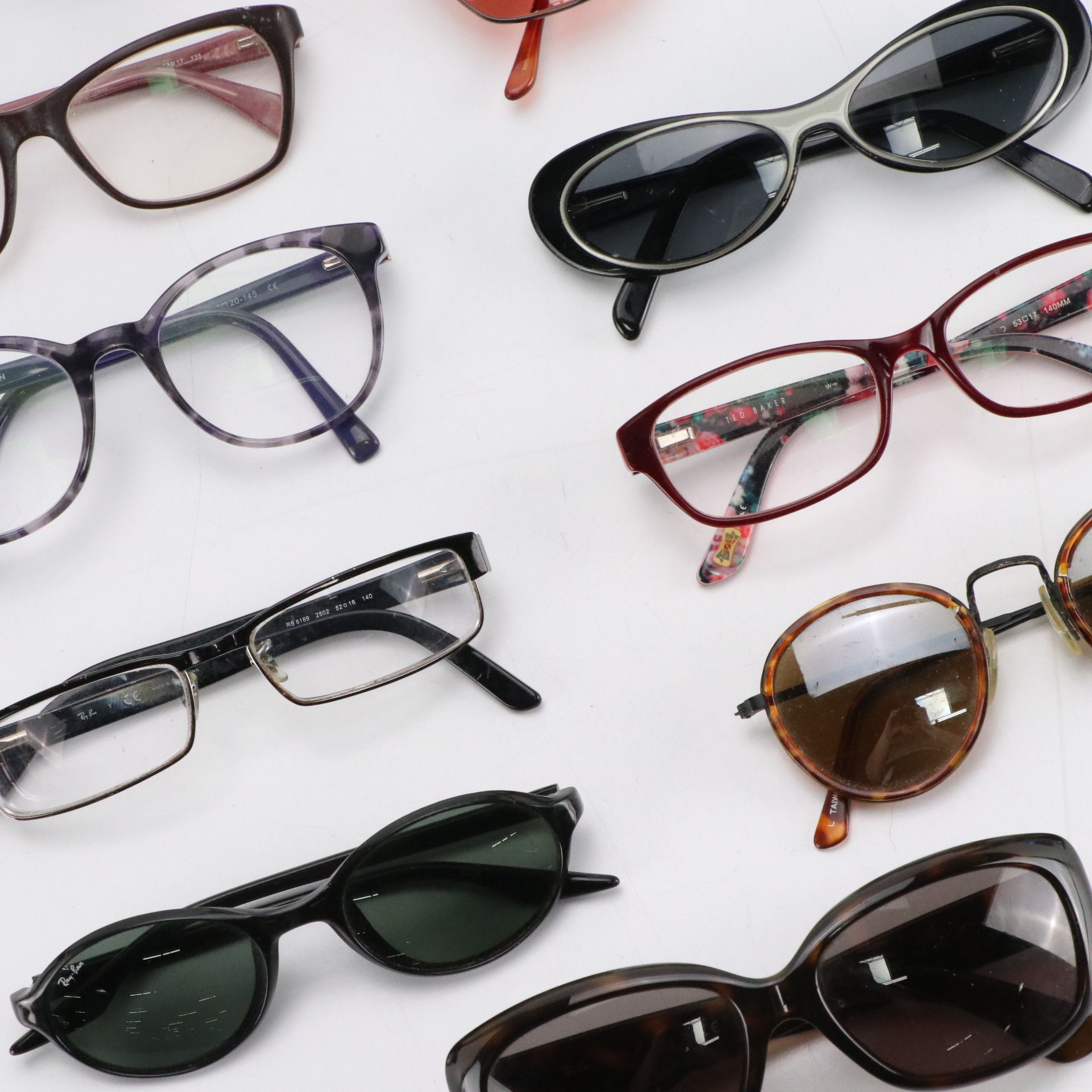 Assorted Eyewear Including Prada Bifocals, Ray-Ban "Jackie Ohh" Sunglasses, More