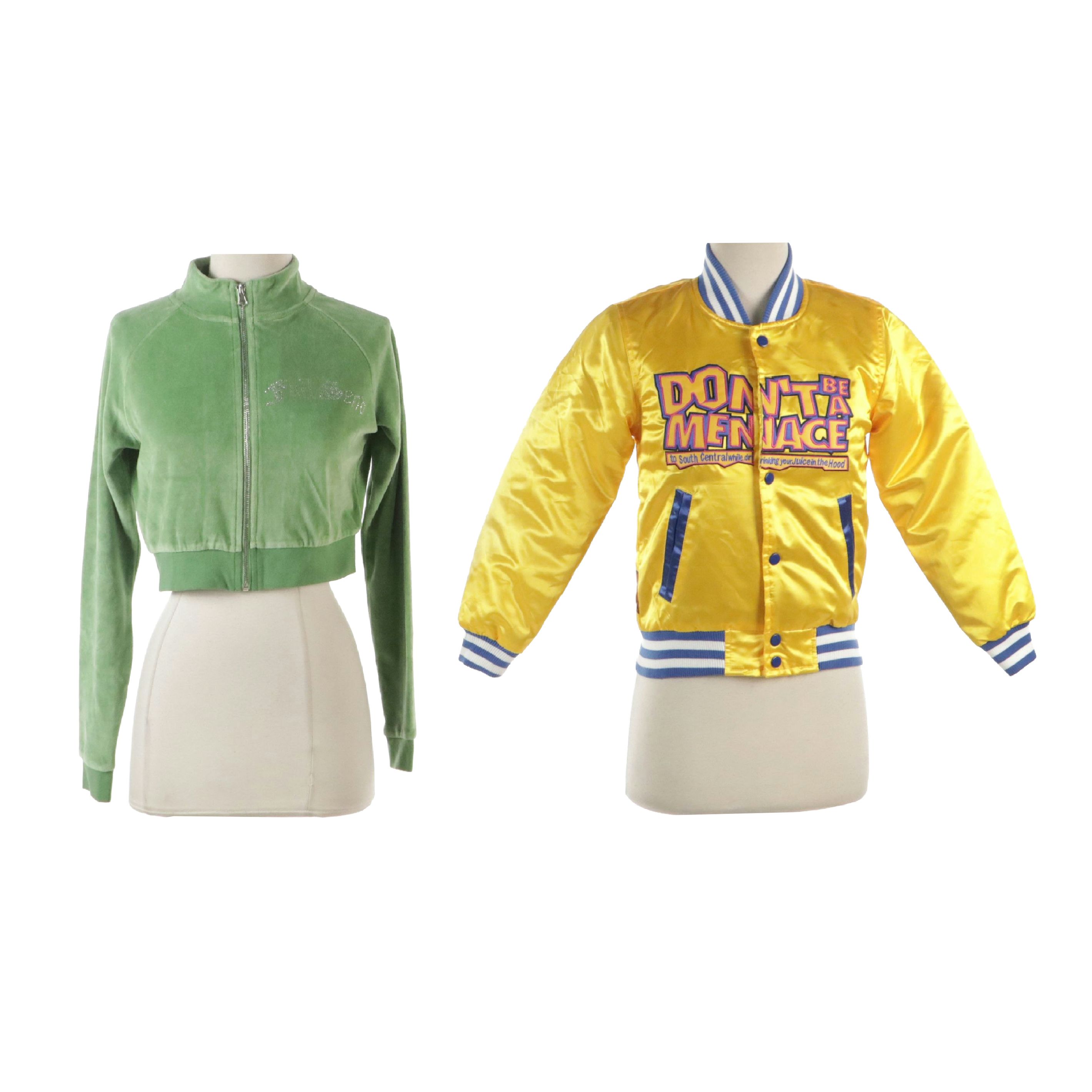 Youth Satin "Don't Be a Menace" Bomber Jacket and Nelk Boys' Zip Jacket