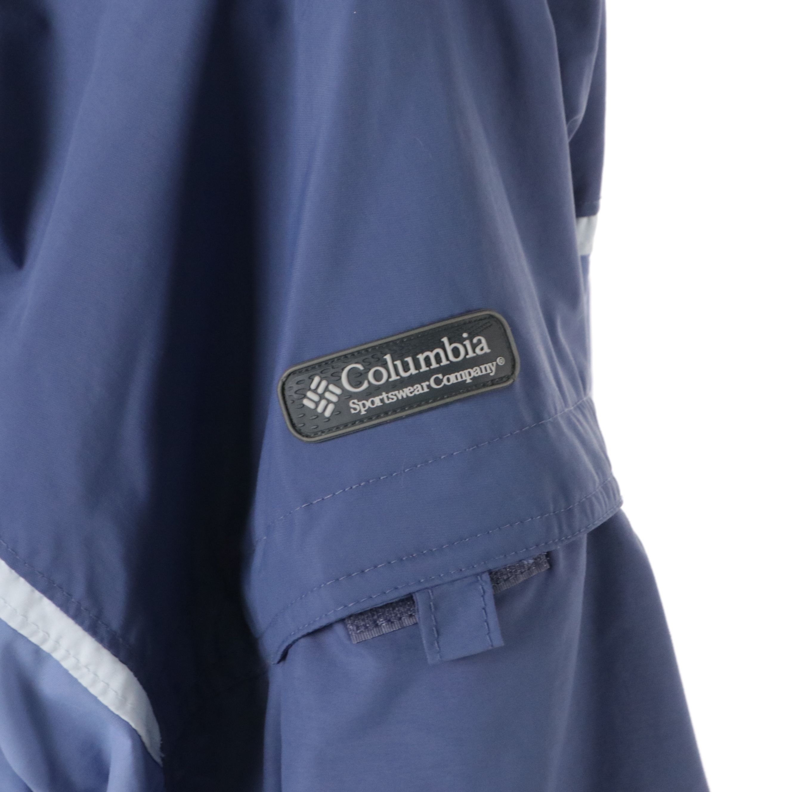 Columbia Blue Nylon Packable Zip Jacket and Waterproof Hooded Jacket, With Tag