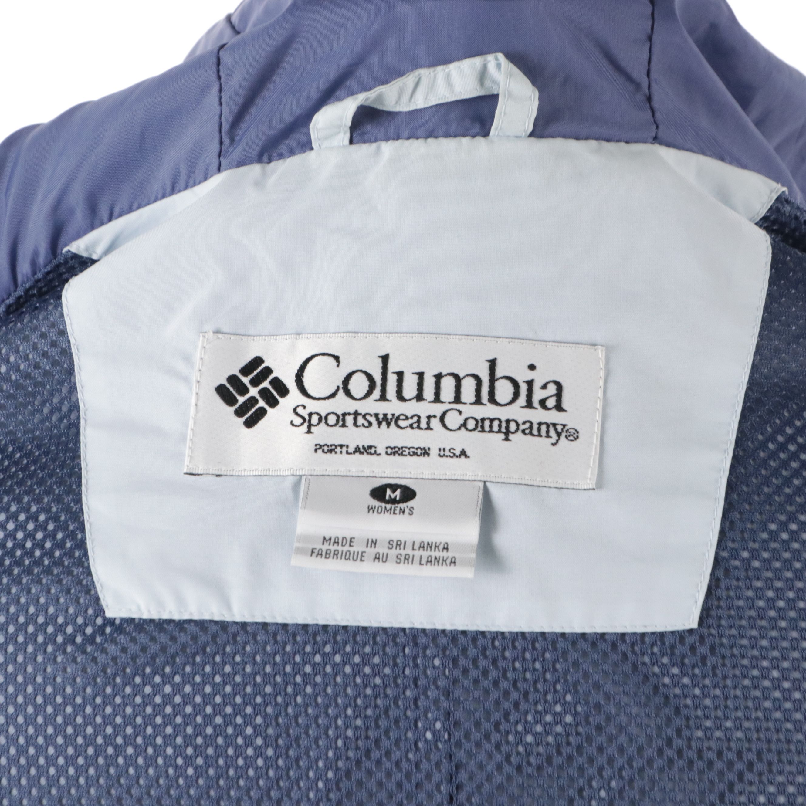 Columbia Blue Nylon Packable Zip Jacket and Waterproof Hooded Jacket, With Tag
