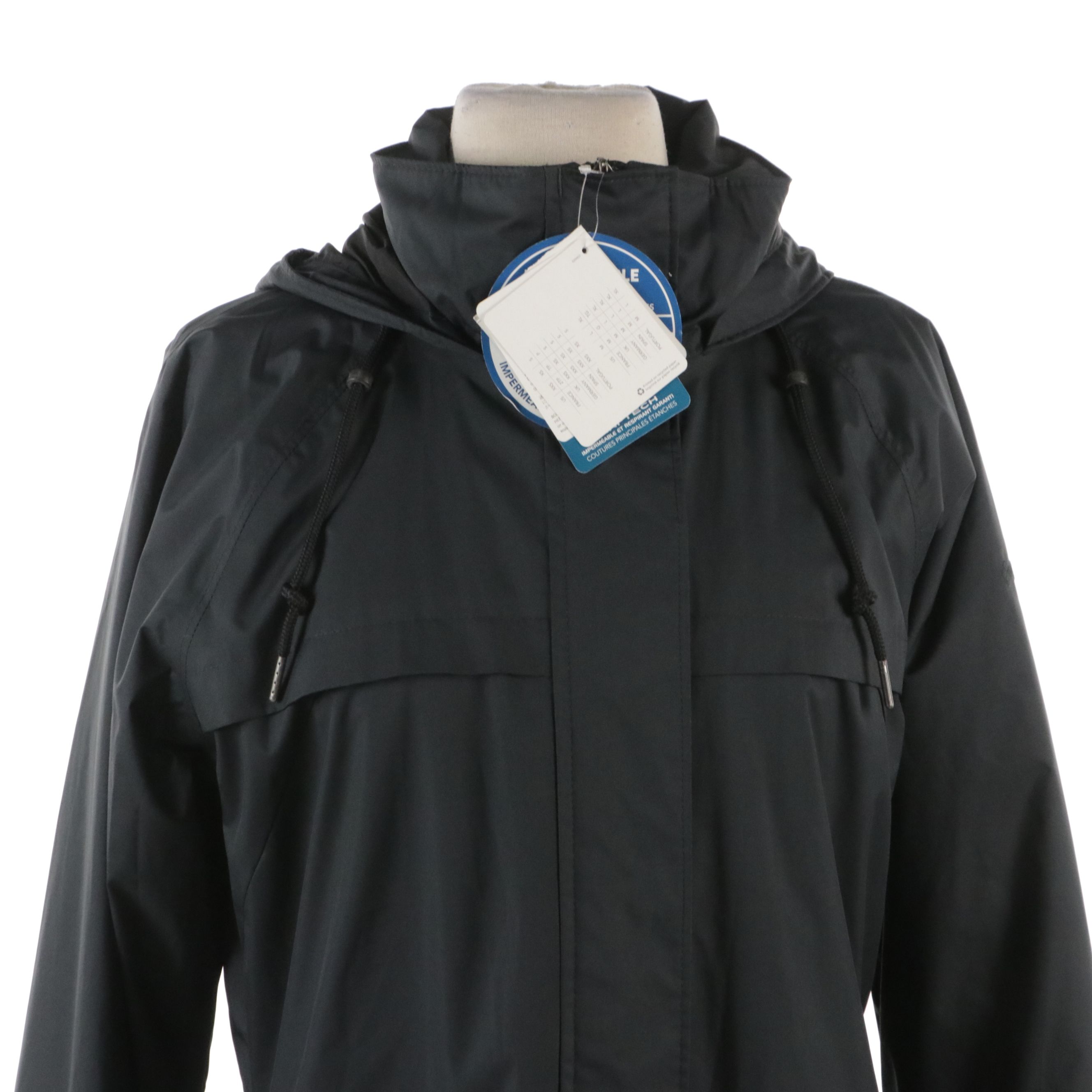 Columbia Blue Nylon Packable Zip Jacket and Waterproof Hooded Jacket, With Tag