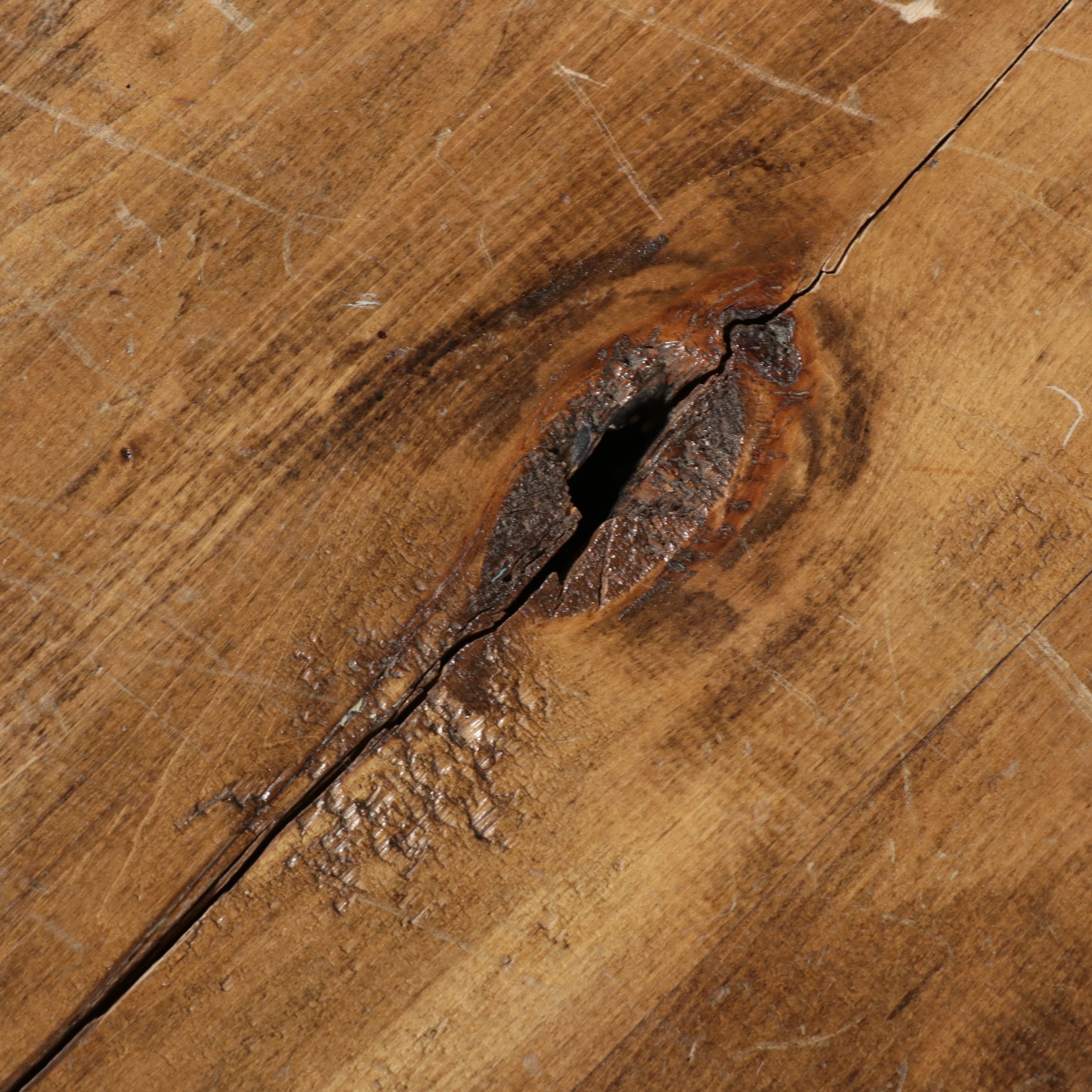 American Flat-Top Pine Steamer Trunk, Late 19th Century