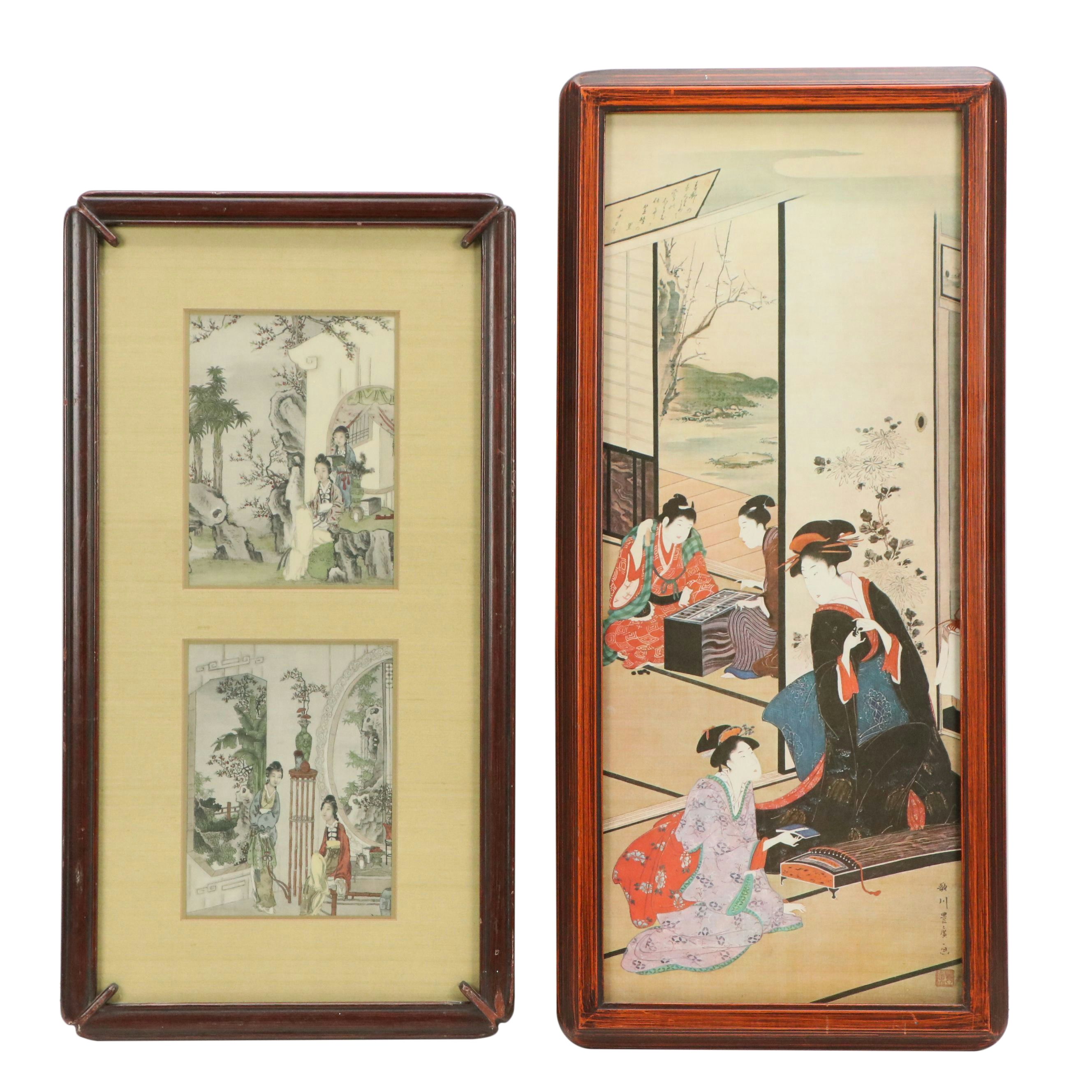 Offset Lithograph and Rotogravure East Asian Prints, Mid-20th Century