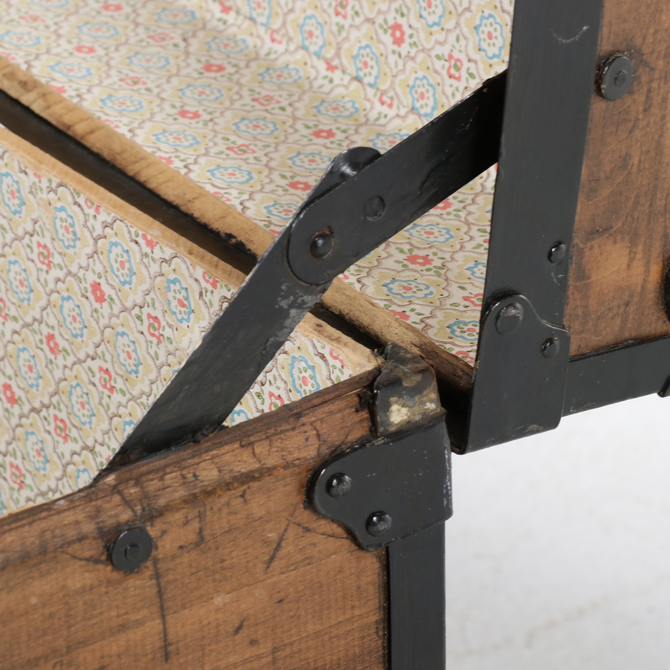 American Flat-Top Pine Steamer Trunk, Late 19th Century