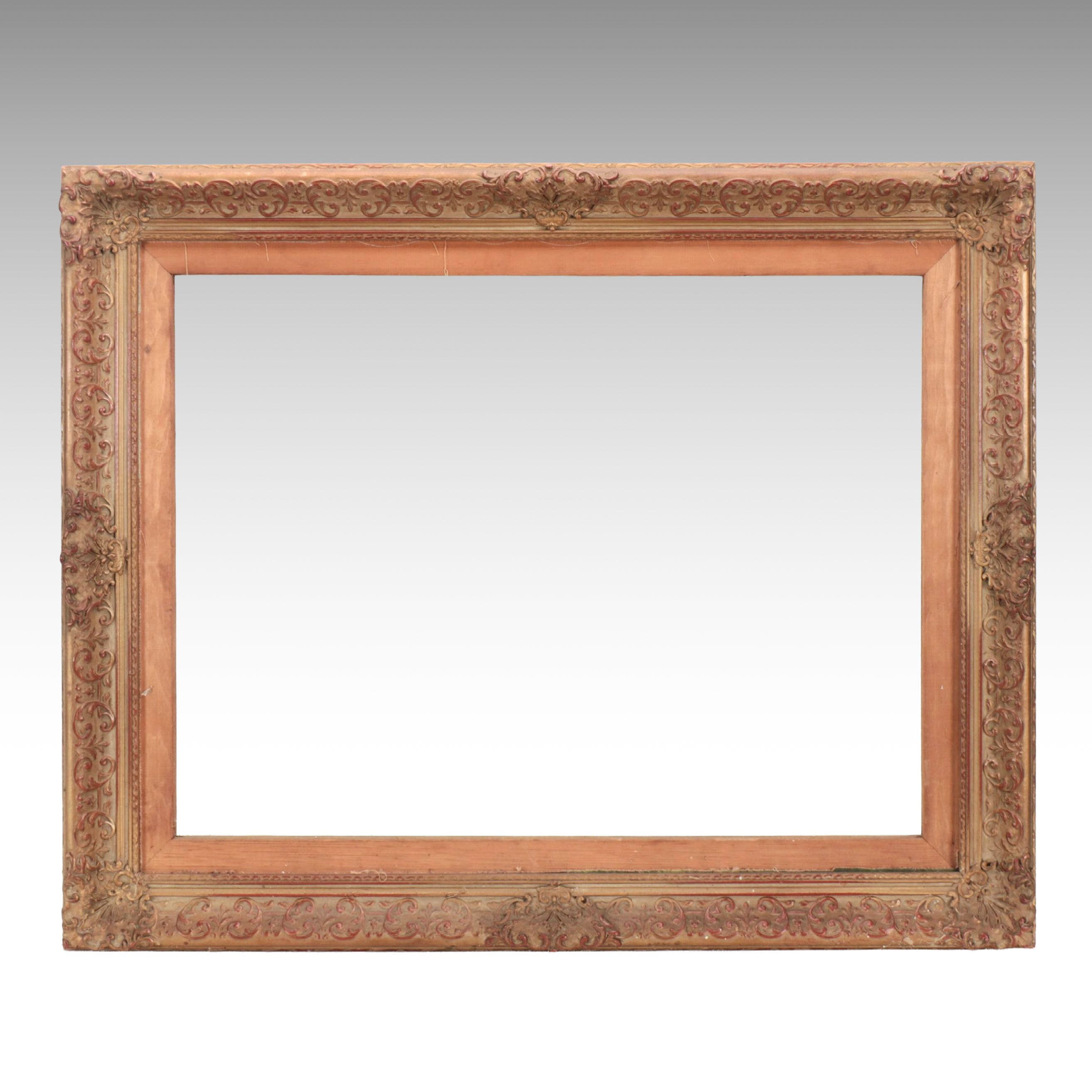 Baroque Style Gilt Finish Wooden Frame