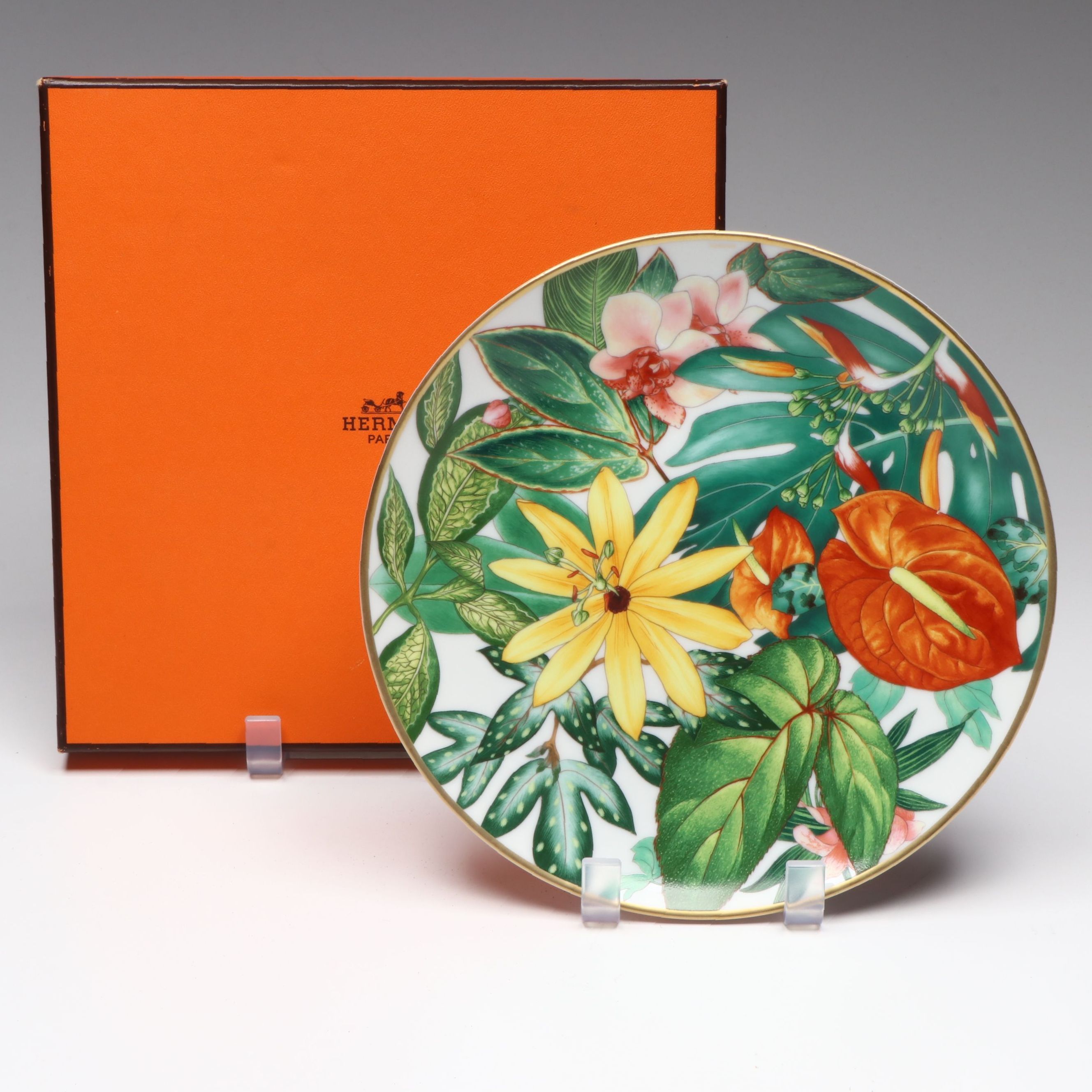 Hermès "Passifolia" Porcelain Plate