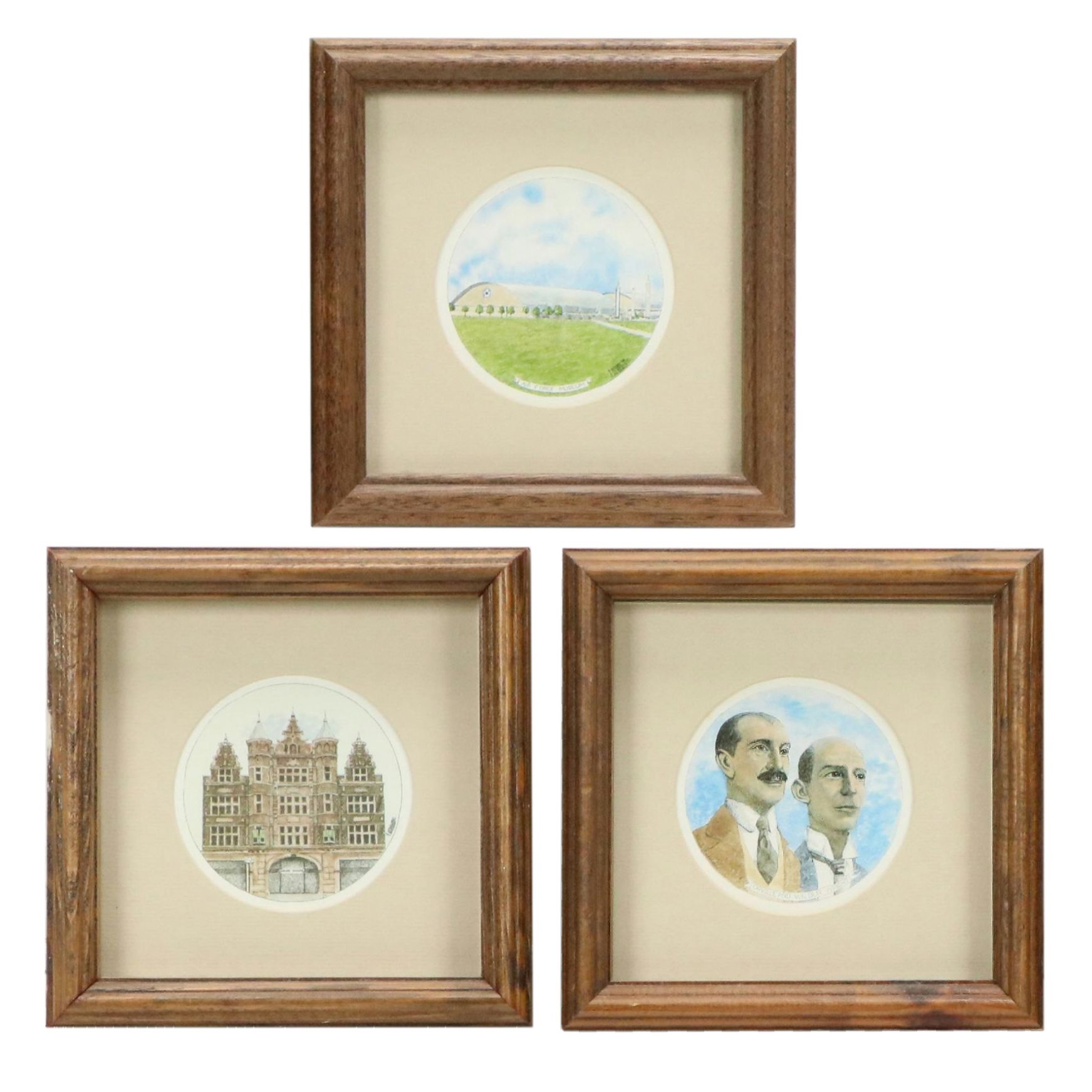 Rhonda Wickersham Wright Brothers Themed Offset Lithographs, Late 20th Century