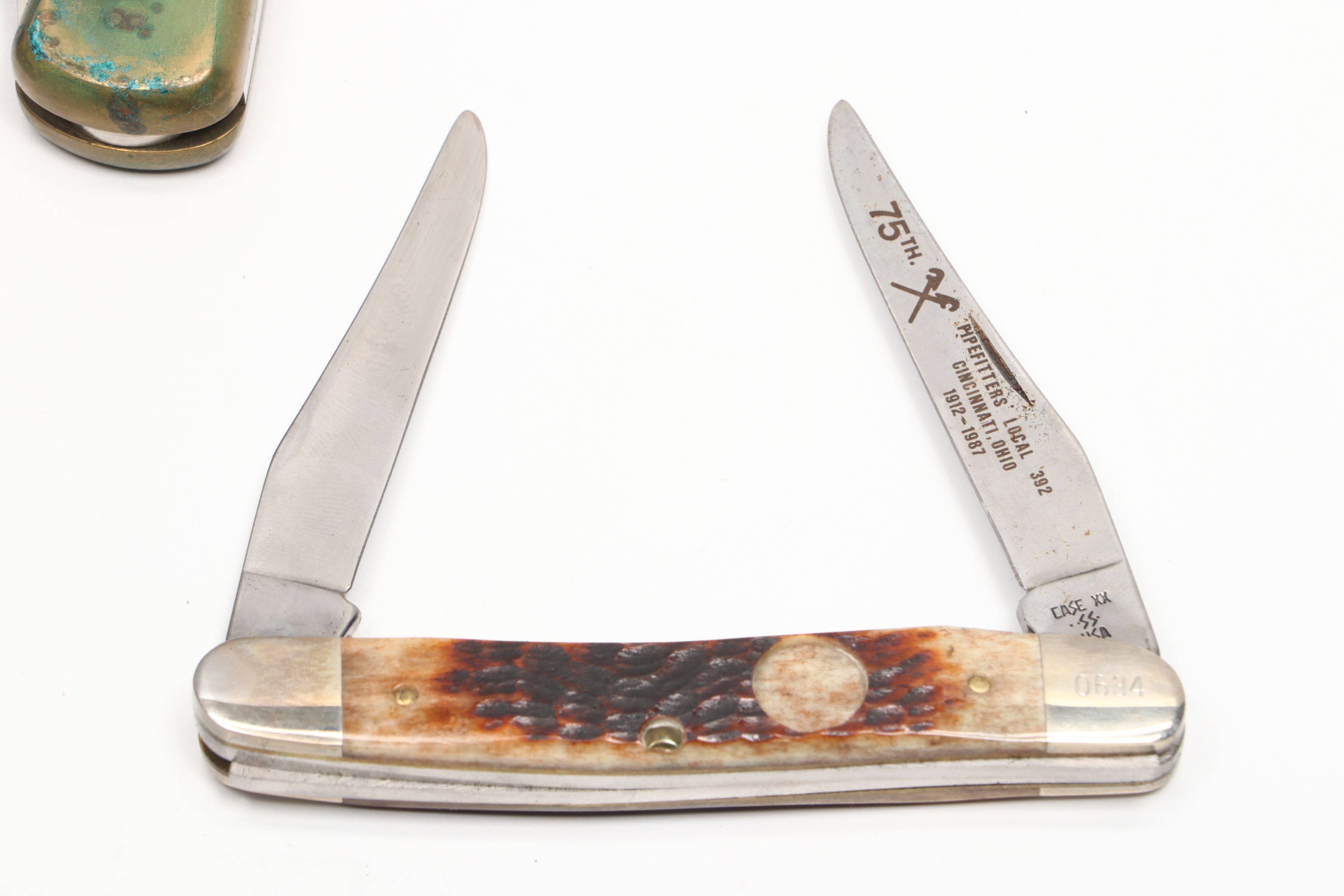 M. Hohner "Marine Band" Harmonica with Buck, Case and Other Folding Knives