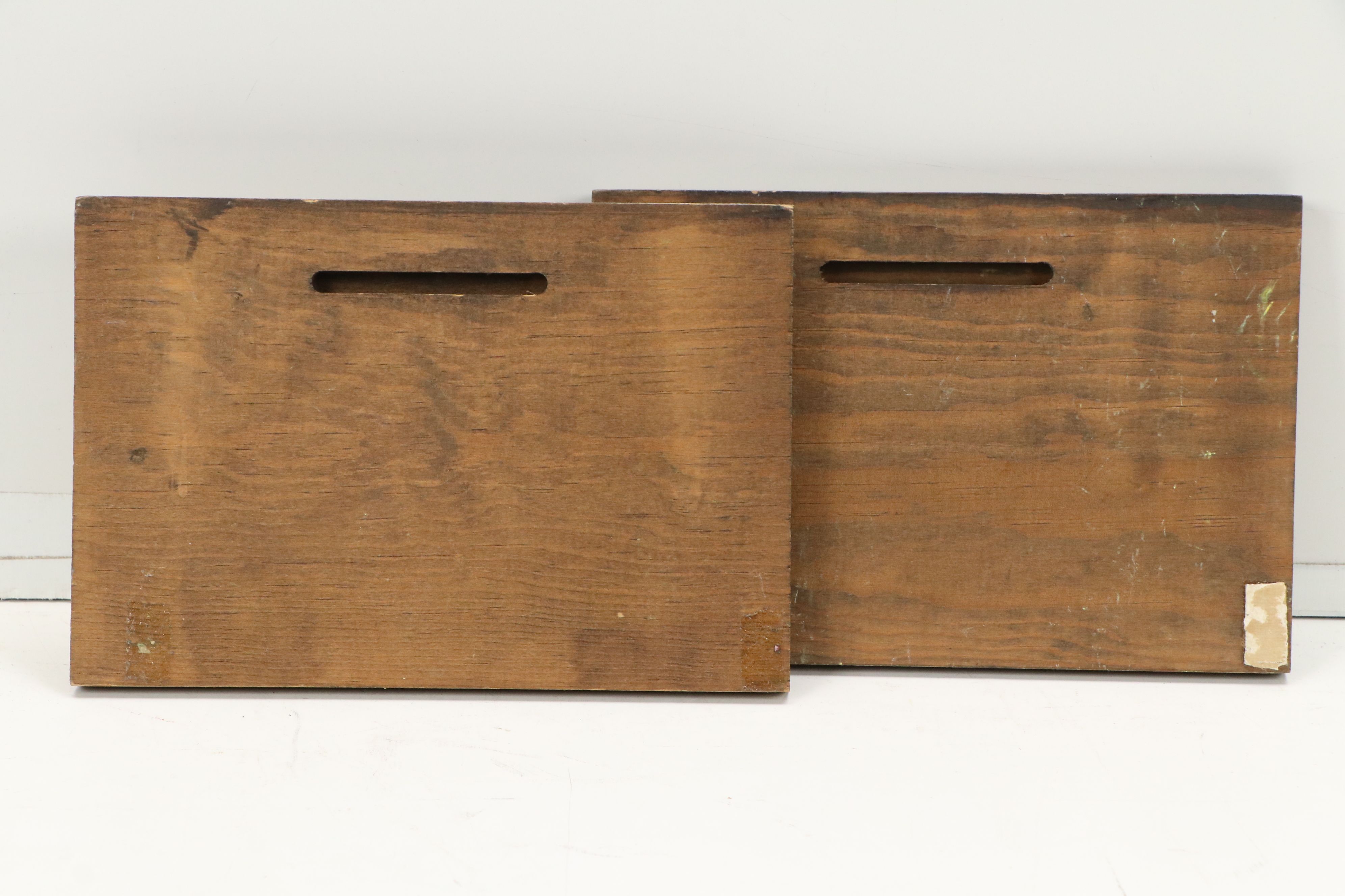 Oil Paintings of Southwestern Landscape and Roadrunner, Late 20th Century