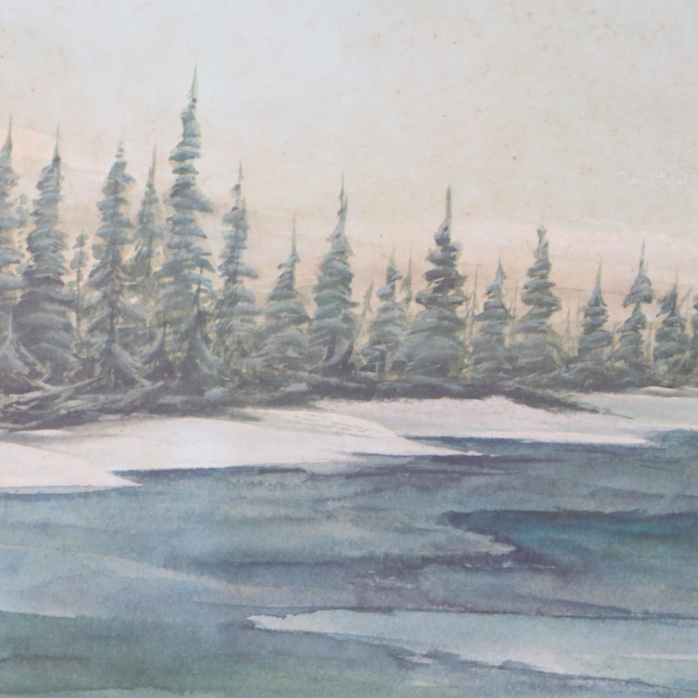 John A. Ruthven Offset Lithograph "Arctic Fox"