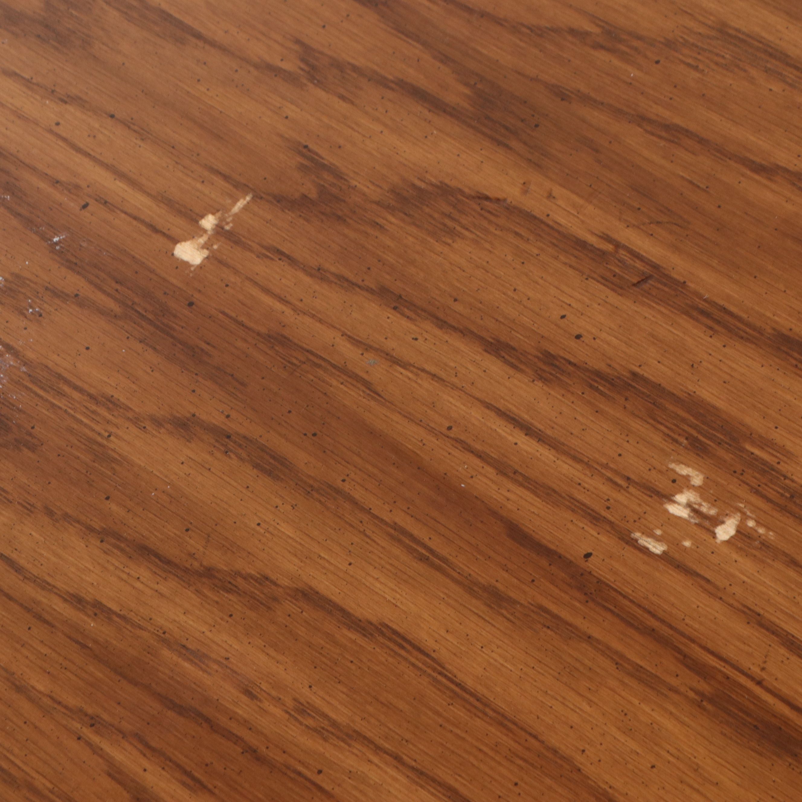 Mid Century Modern Style Oak Twin Bed and Storage Console