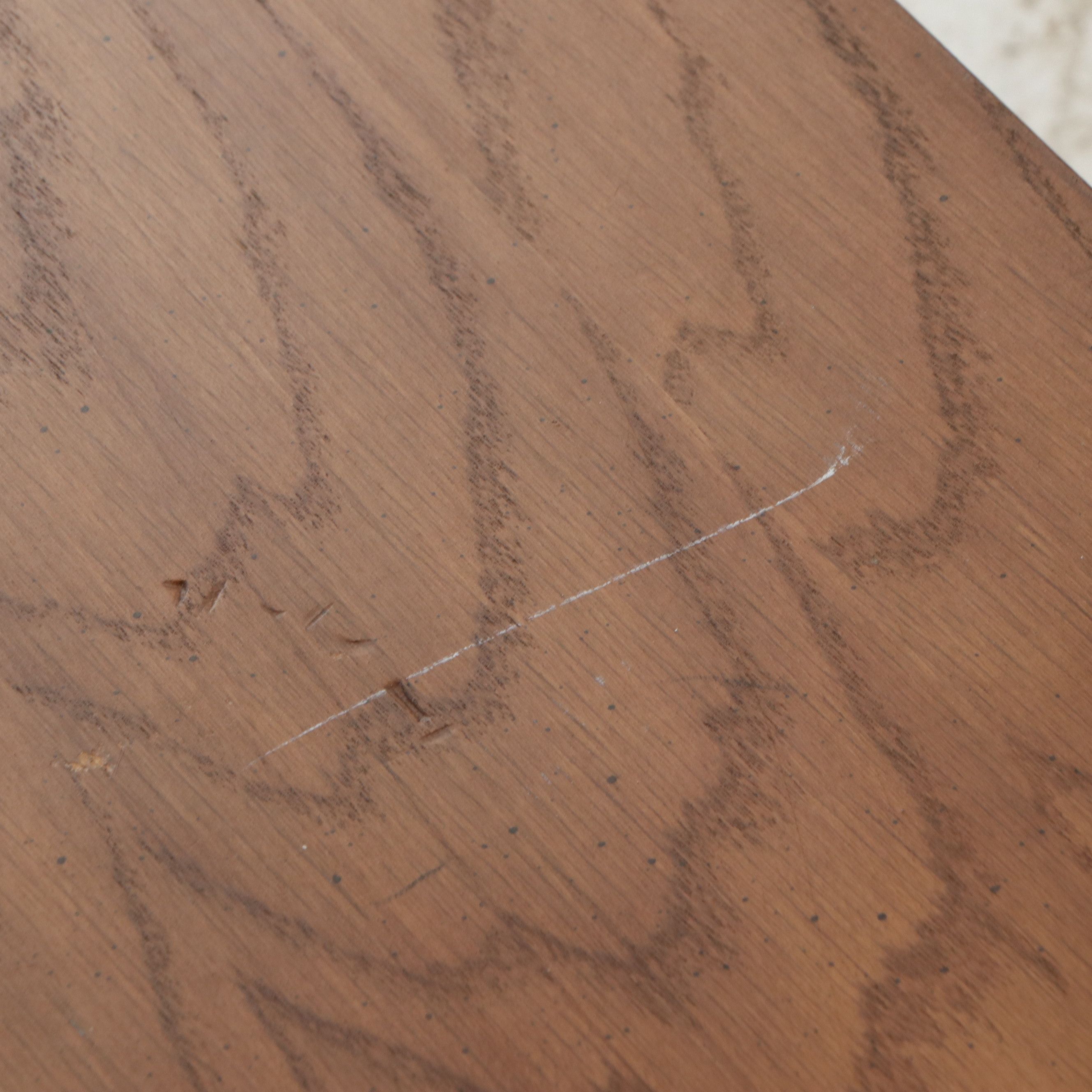 Mid Century Modern Style Oak Twin Bed and Storage Console