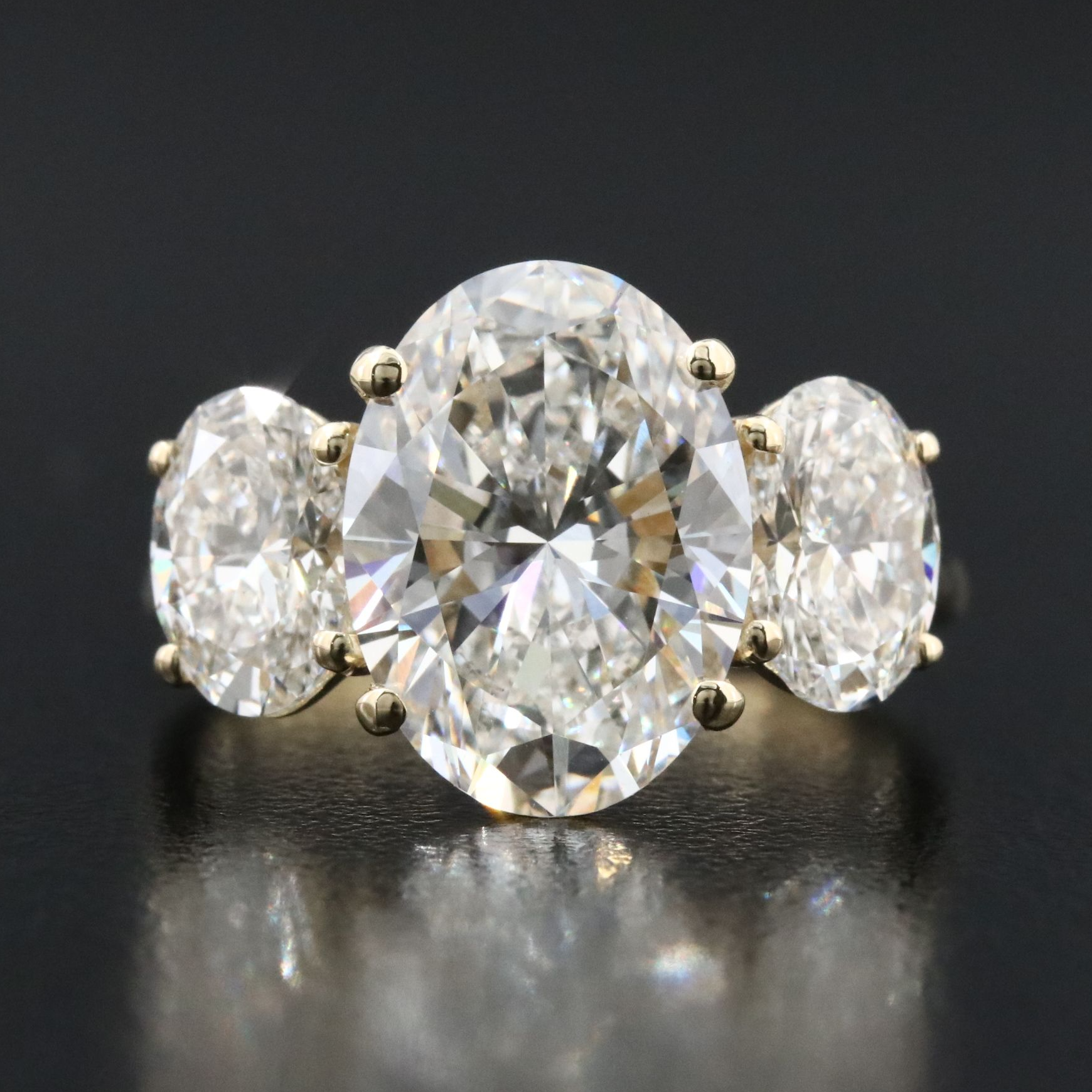 14K 7.03 CTW Lab Grown Diamond Ring with IGI Reports