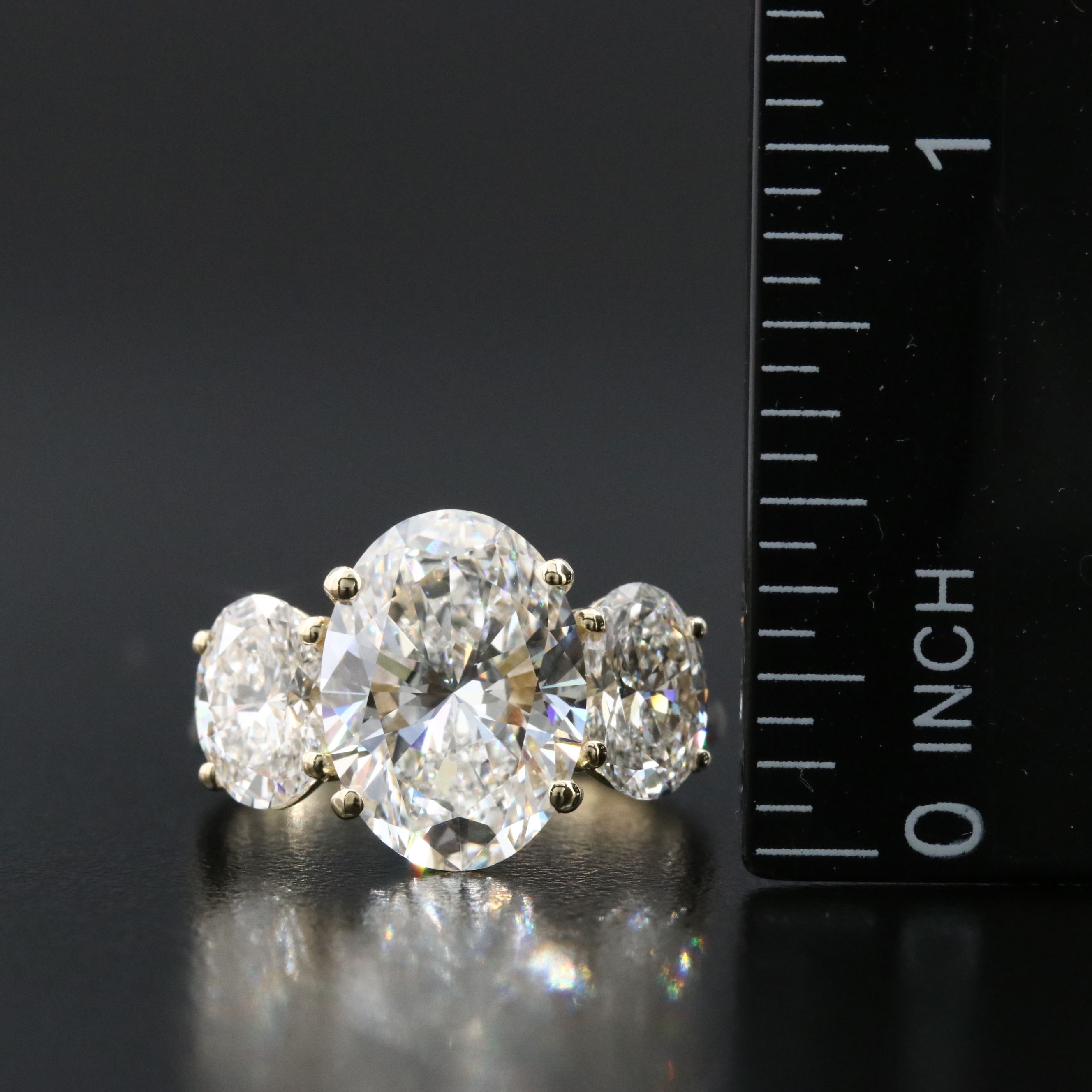 14K 7.03 CTW Lab Grown Diamond Ring with IGI Reports