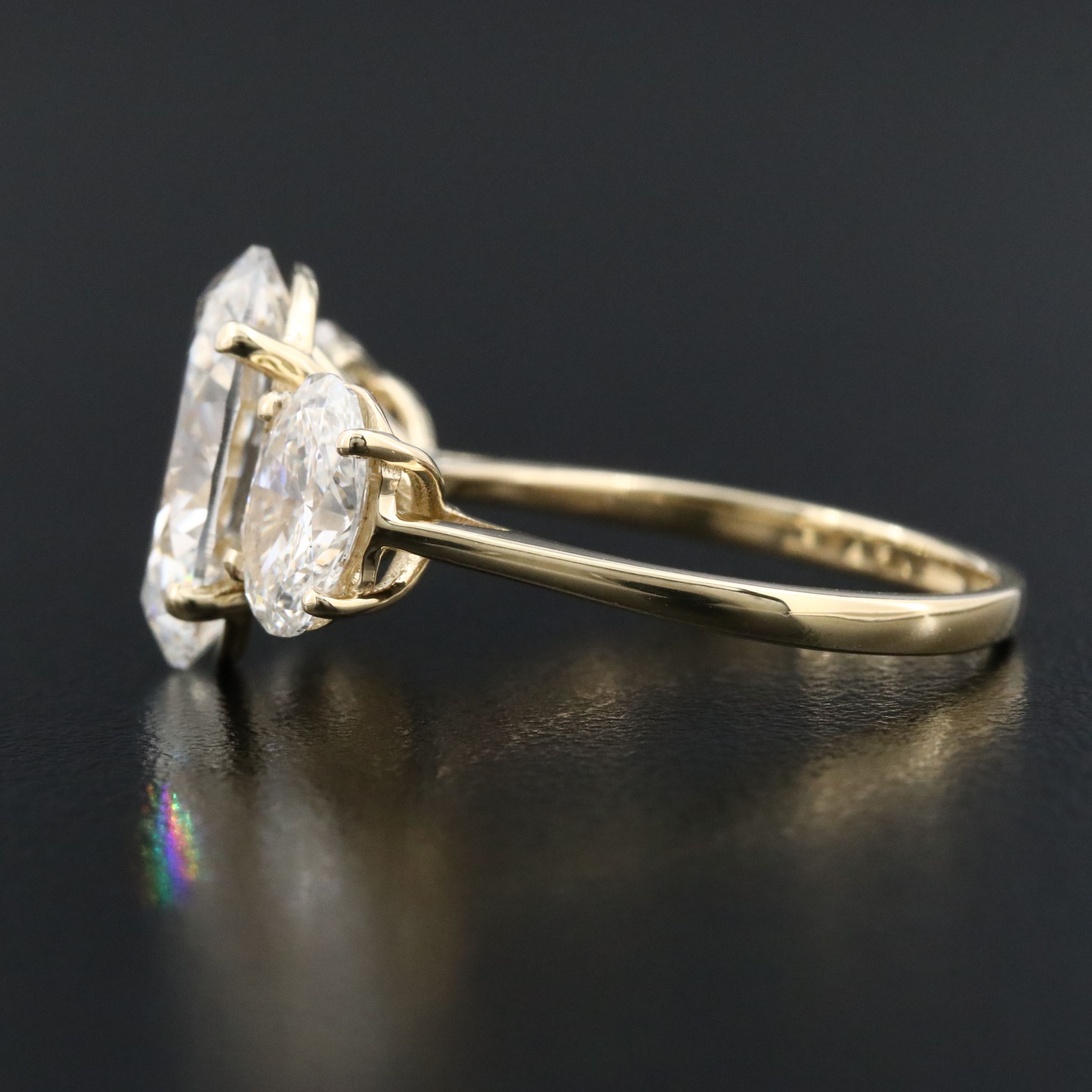 14K 7.03 CTW Lab Grown Diamond Ring with IGI Reports