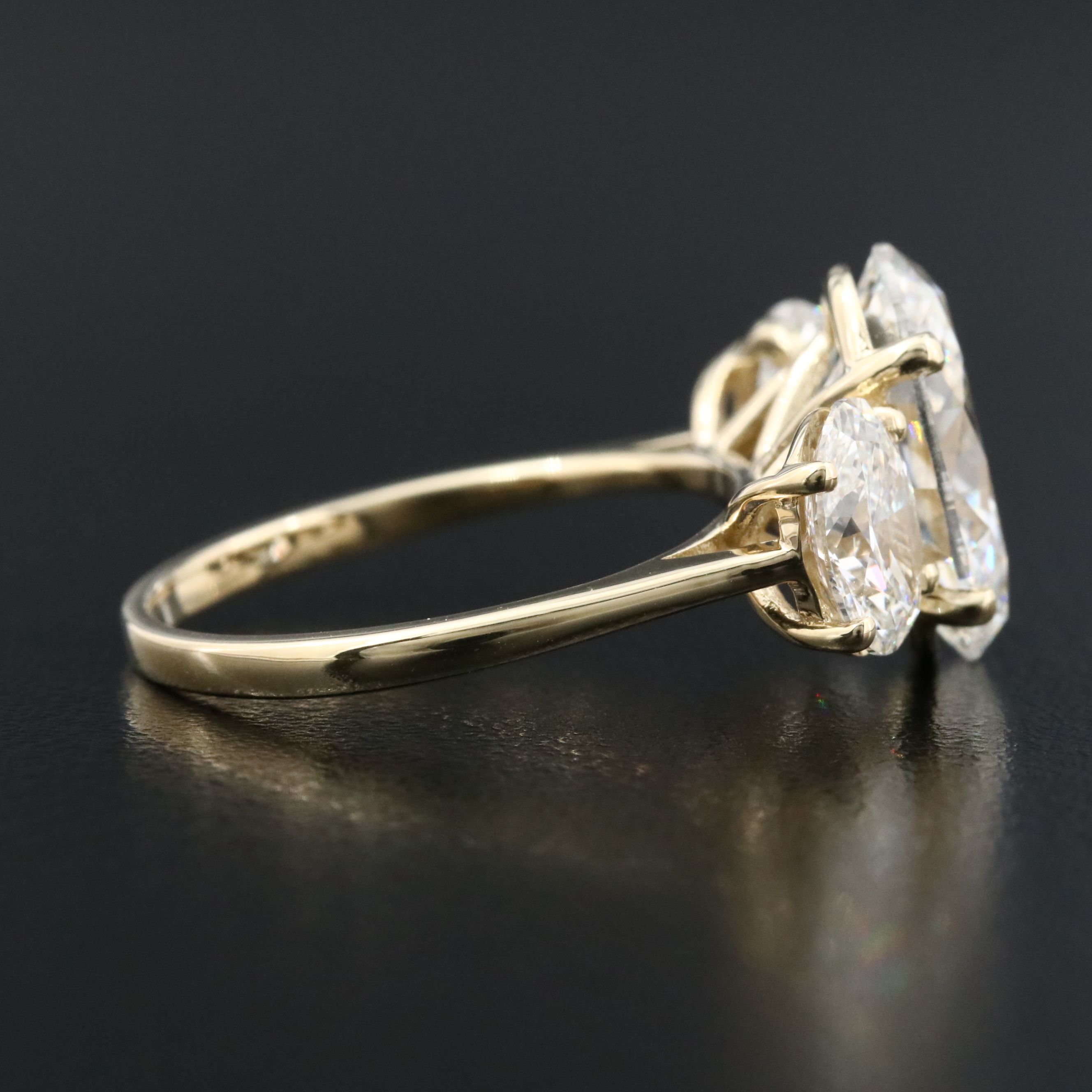 14K 7.03 CTW Lab Grown Diamond Ring with IGI Reports