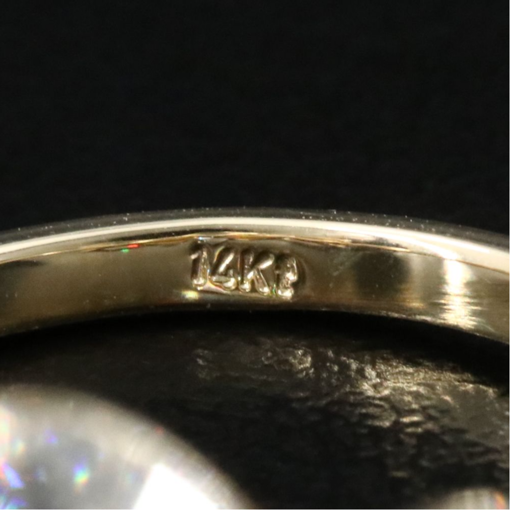 14K 7.03 CTW Lab Grown Diamond Ring with IGI Reports