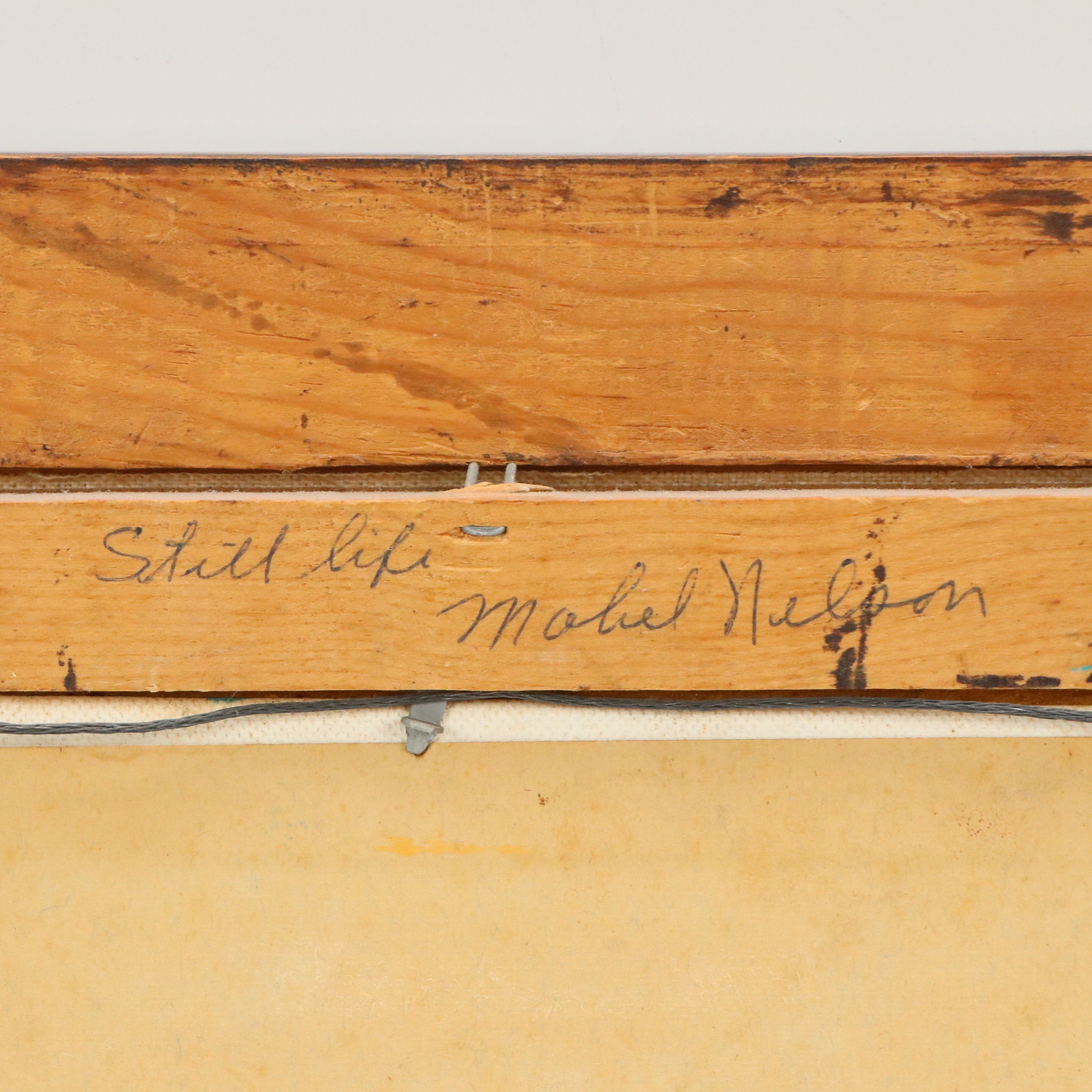 Mabel Nelson Oil Painting "Still Life," Late 20th Century