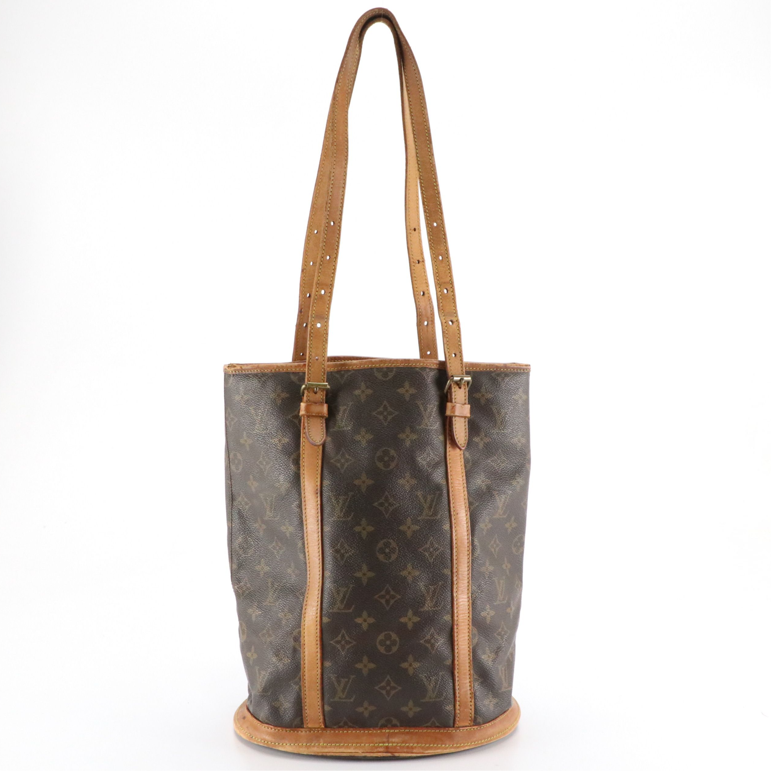 Louis Vuitton Bucket Bag GM in Monogram Canvas and Vachetta Leather