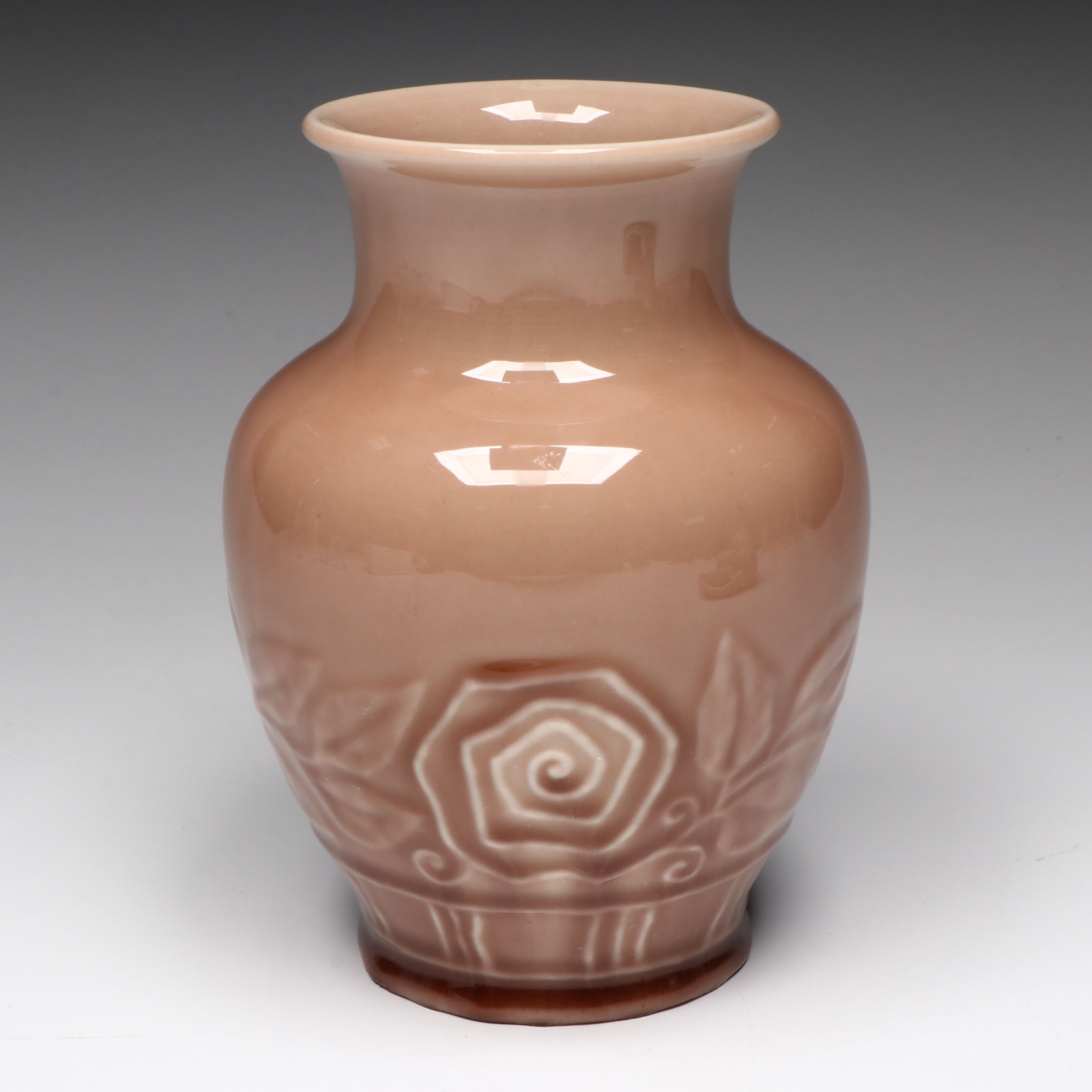 Rookwood Pottery Owl Bowl, Floral Box, and Base, 1944-1946