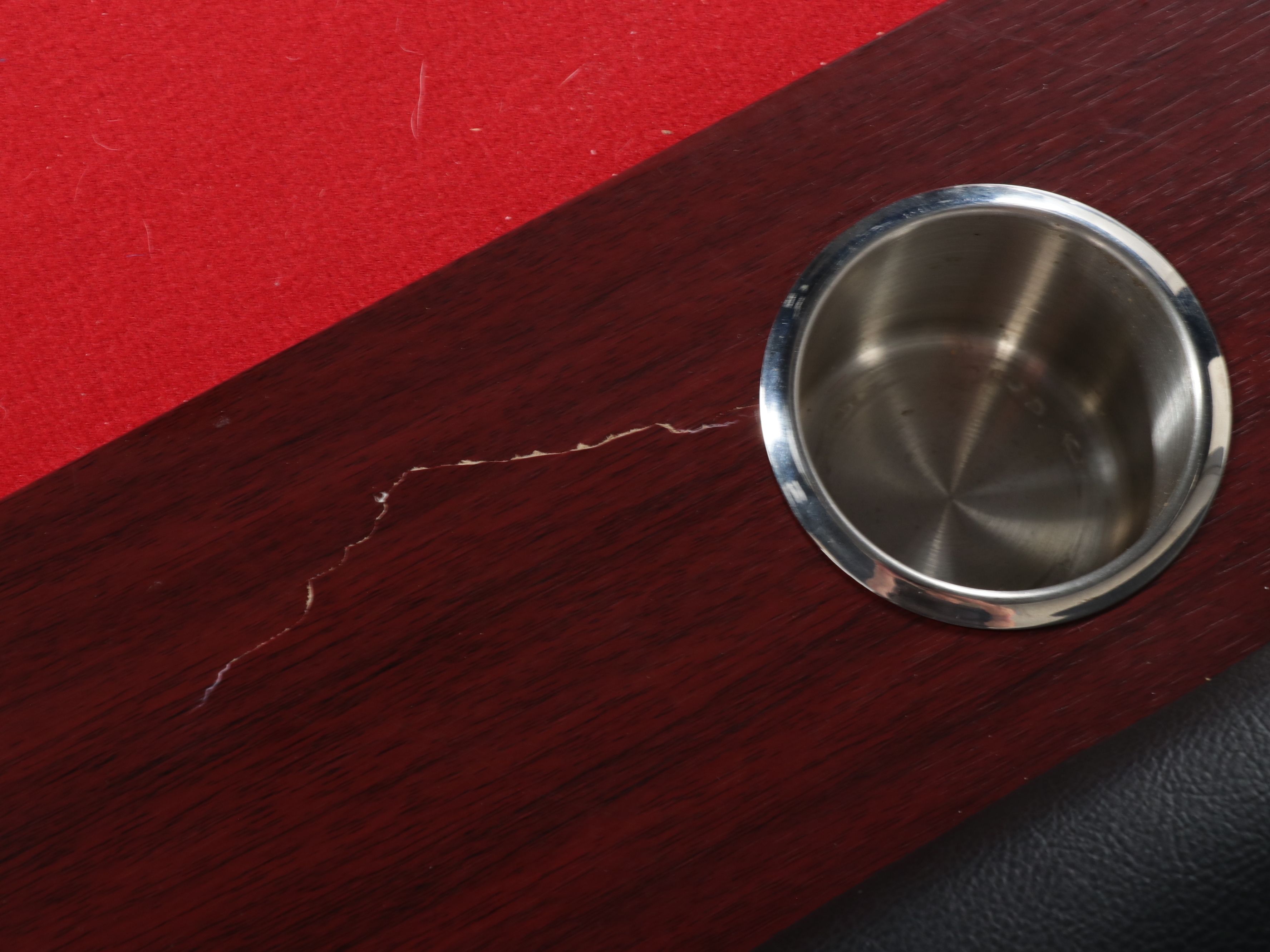 Ten Player Oval Poker Table with Red Baize, 21st Century