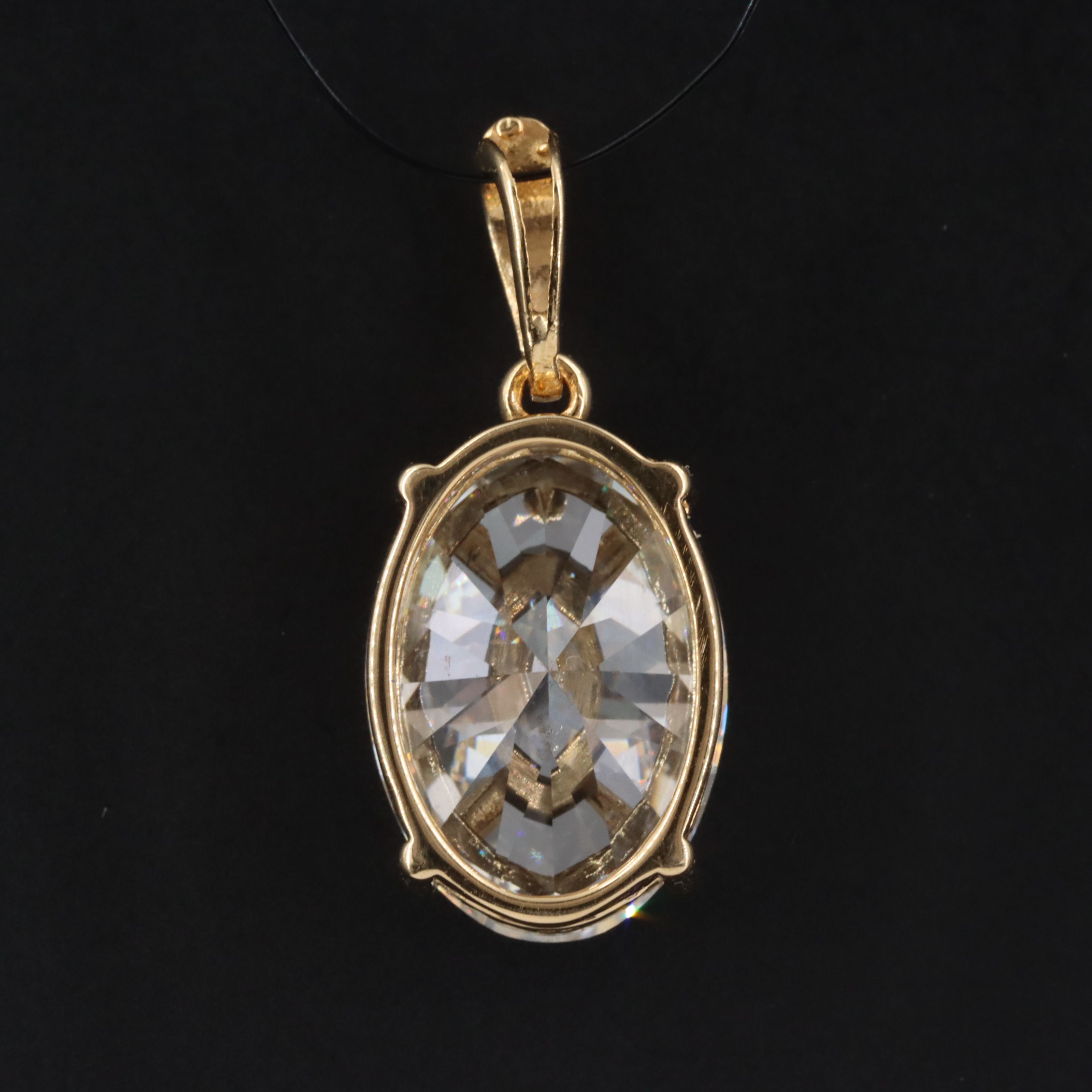 14K 4.52 CT Lab Grown Diamond Solitaire Pendant with IGI Report