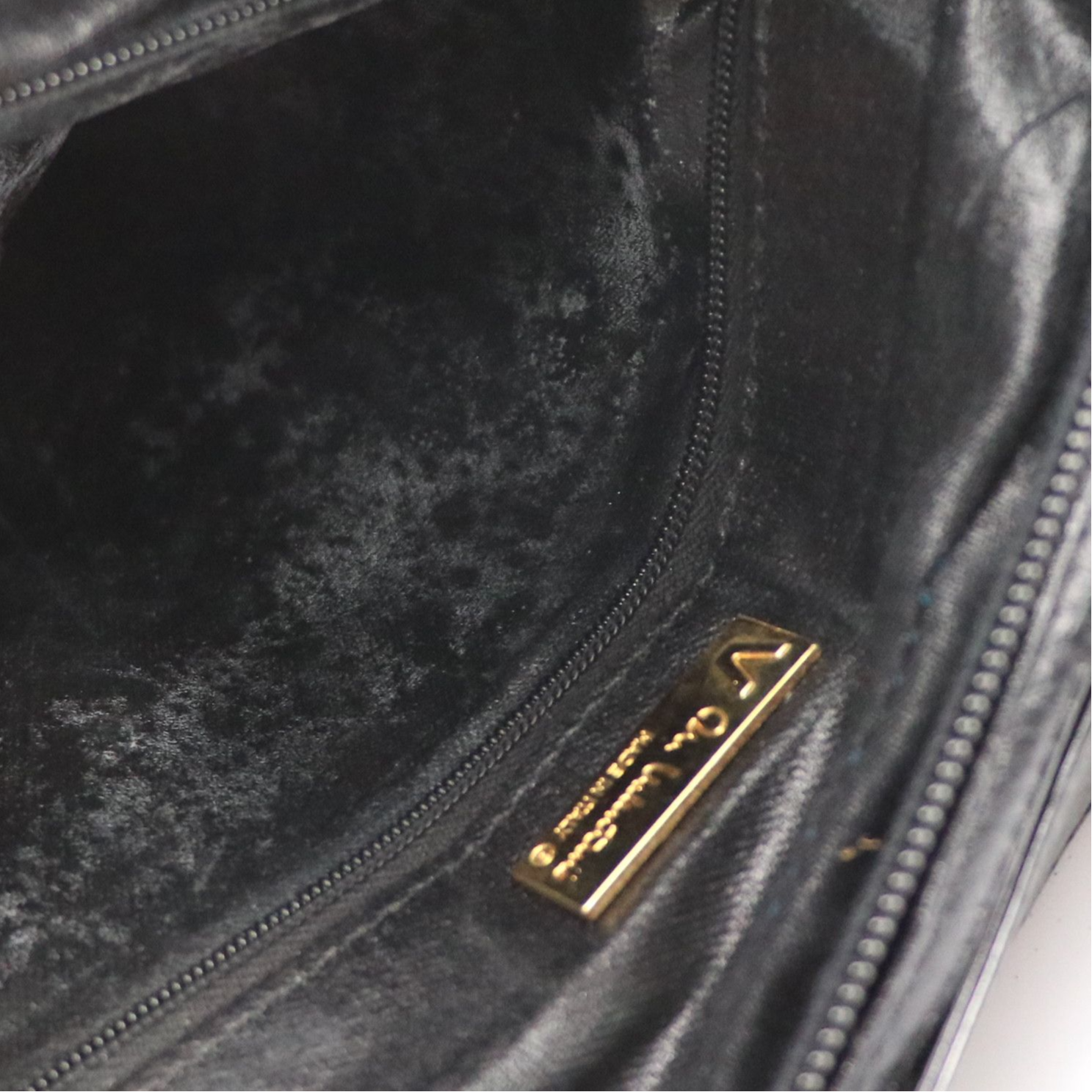 Mario Valentino Shoulder Bag in Logo Embossed Leather