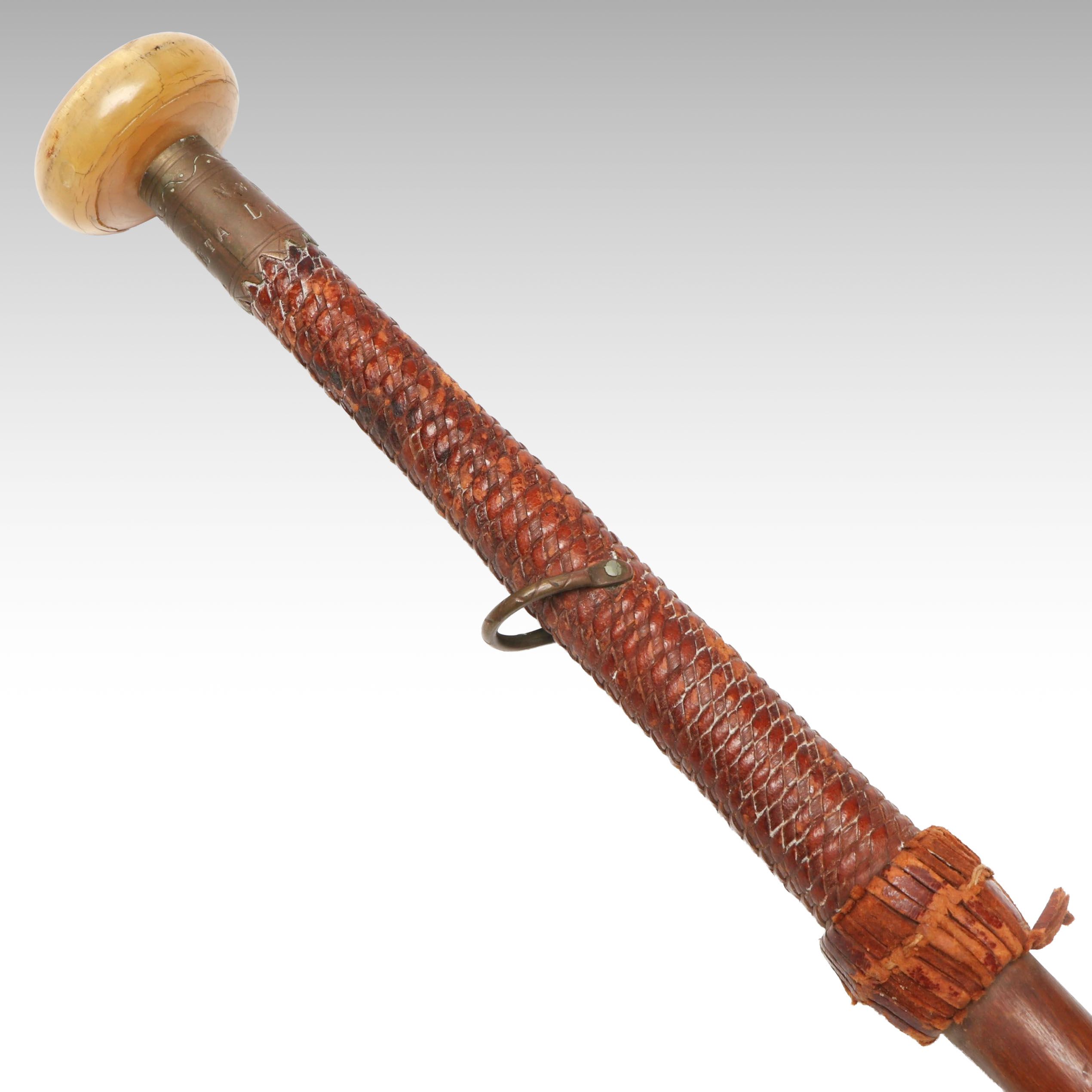 Basque Ainciart Bergara Makila Walking Stick, Early to Mid 20th Century