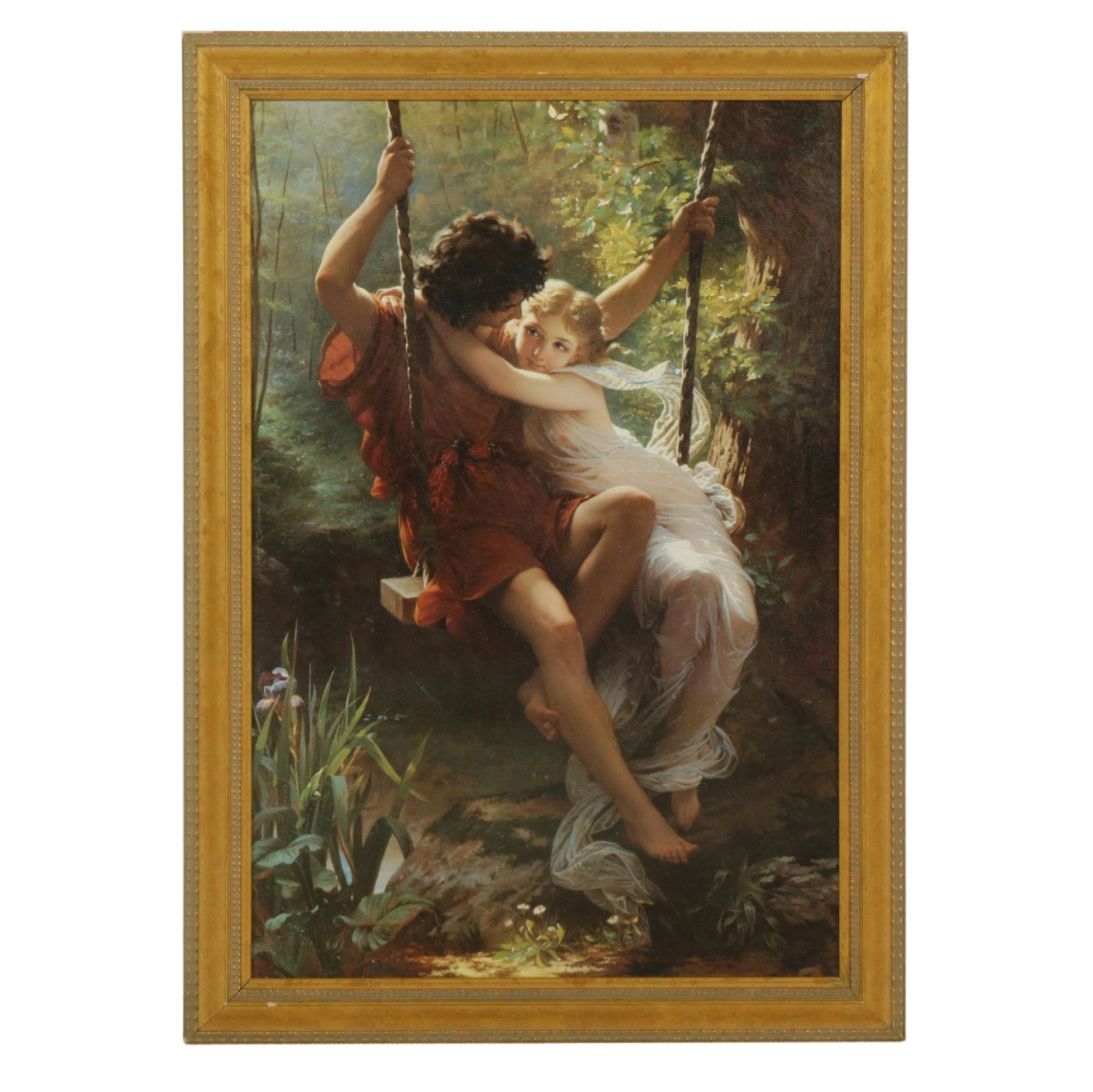 Offset Lithograph After Pierre-Auguste Cot "Springtime ( Le Printemps)"