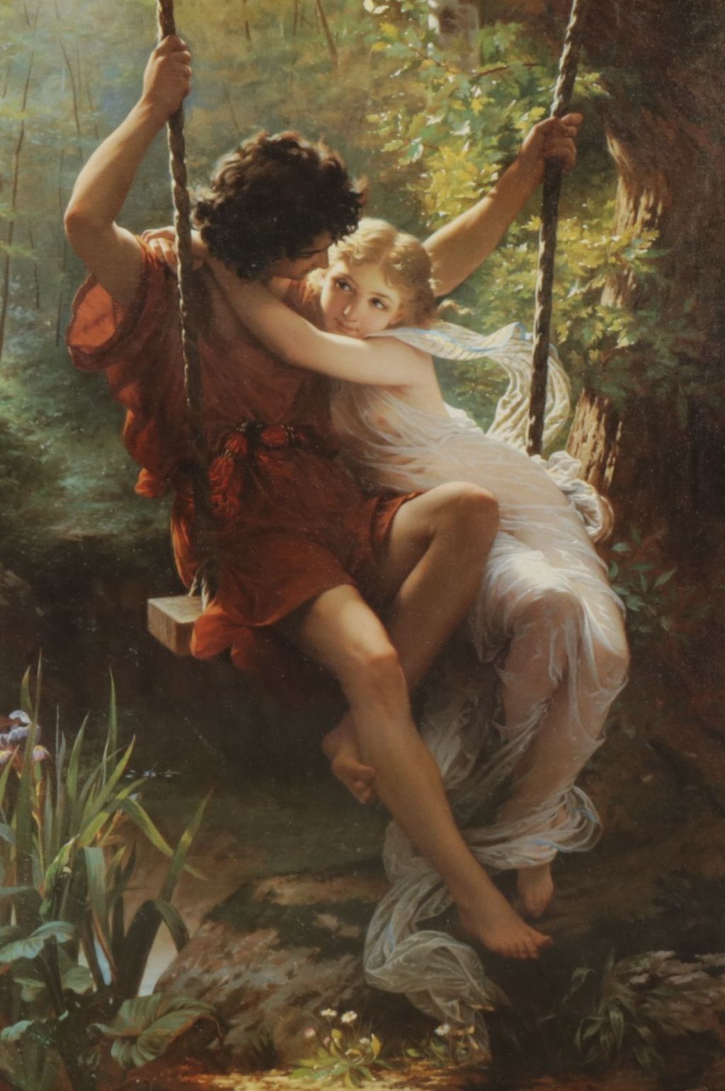 Offset Lithograph After Pierre-Auguste Cot "Springtime ( Le Printemps)"