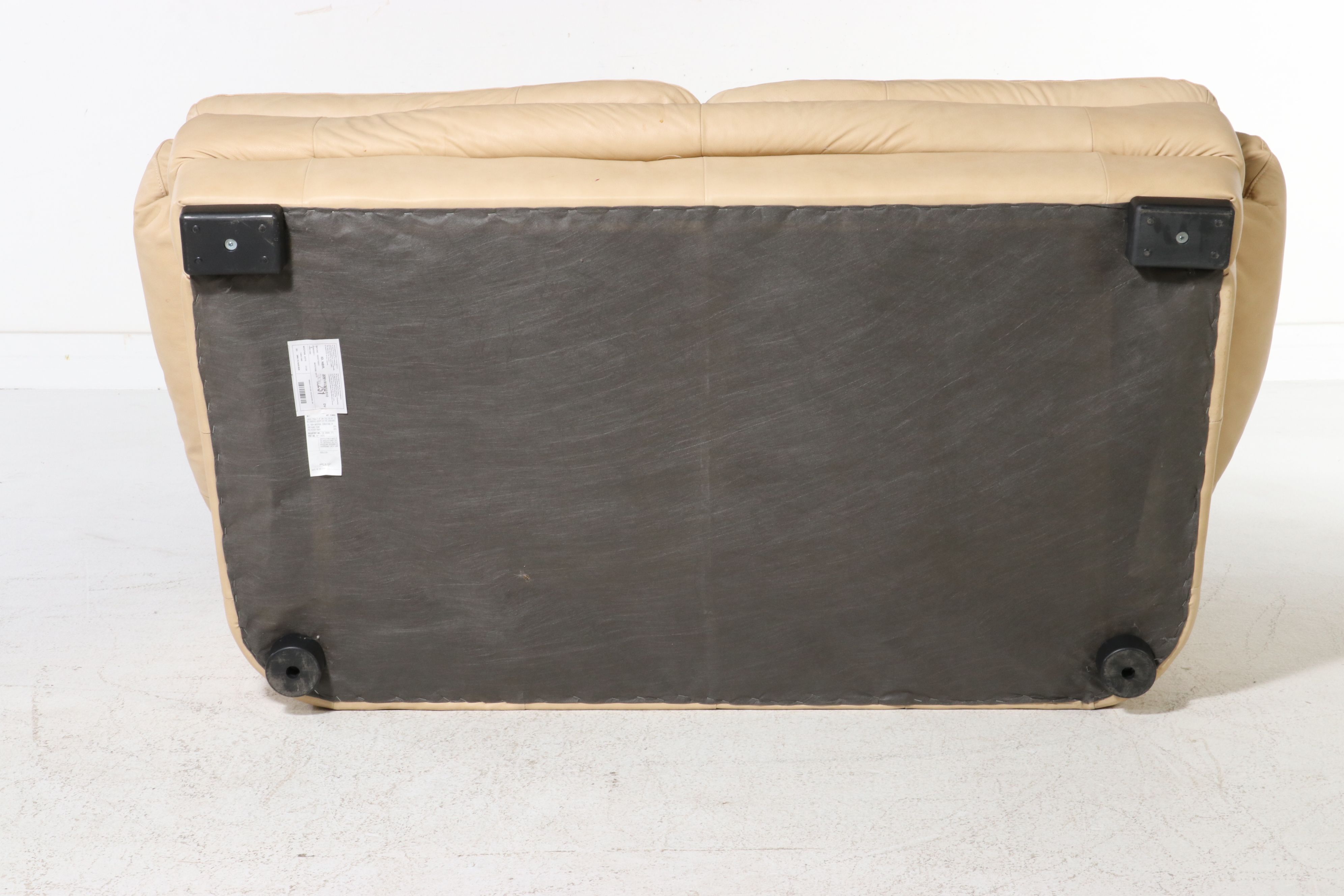 Natuzzi Editions "Vincenzo" Italian Leather Loveseat