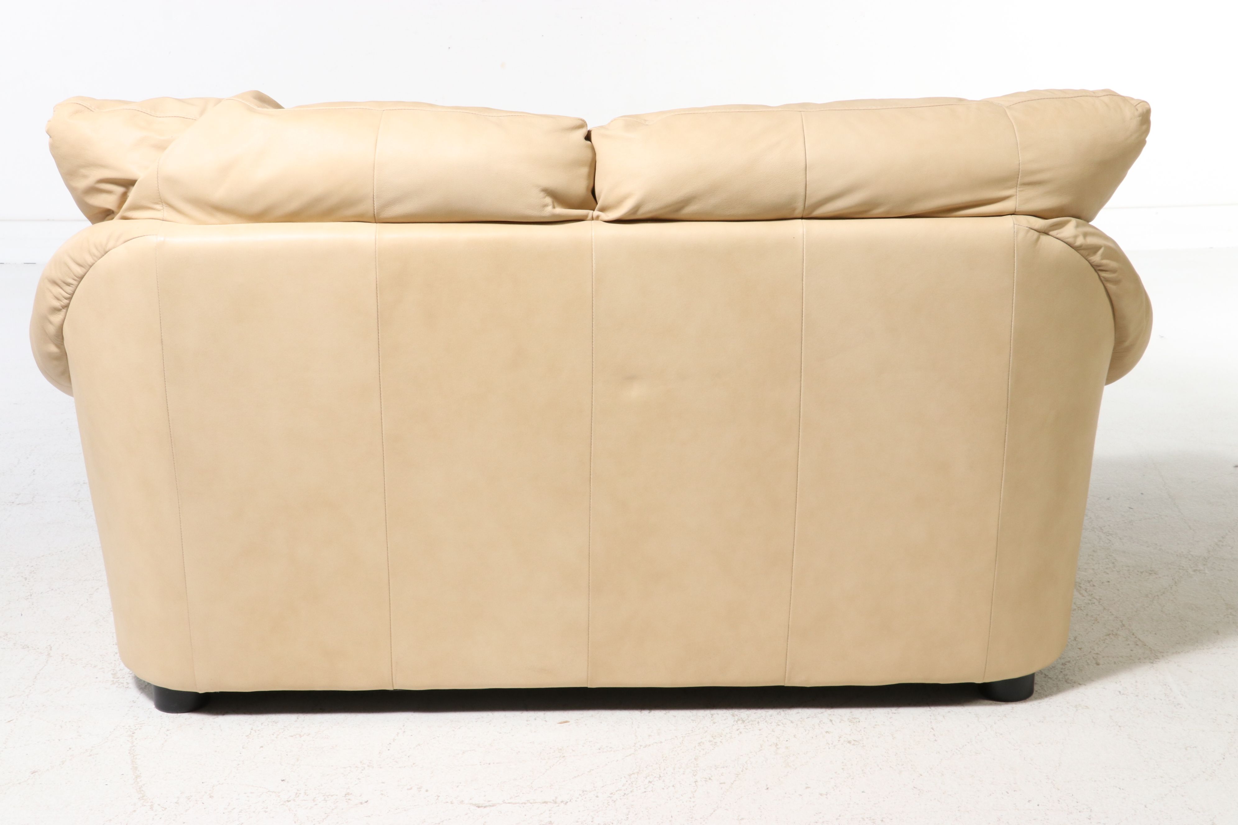 Natuzzi Editions "Vincenzo" Italian Leather Loveseat