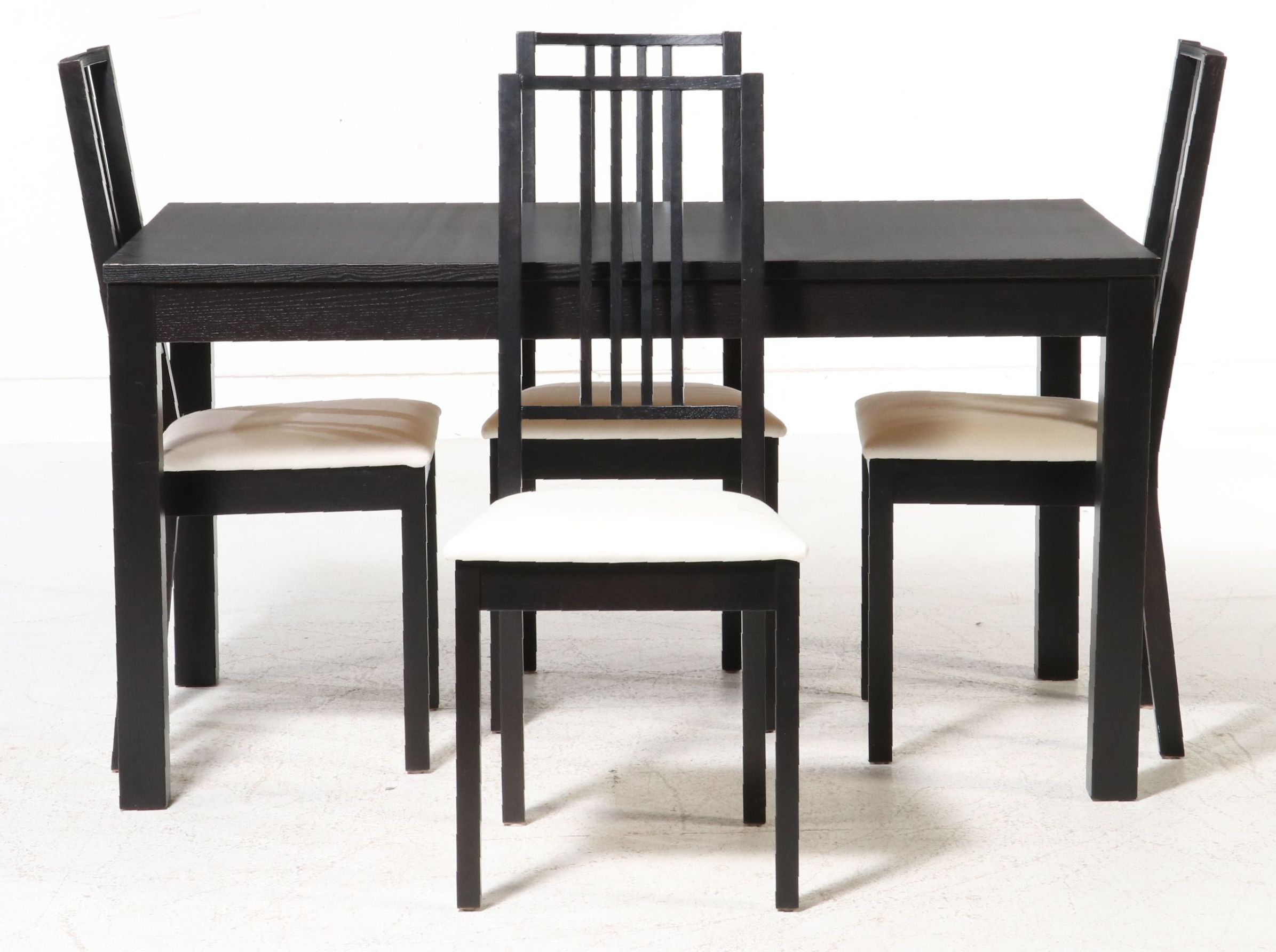 IKEA "BJURSTA" Extendable Dining Table and Four "BÖRJE" Chairs