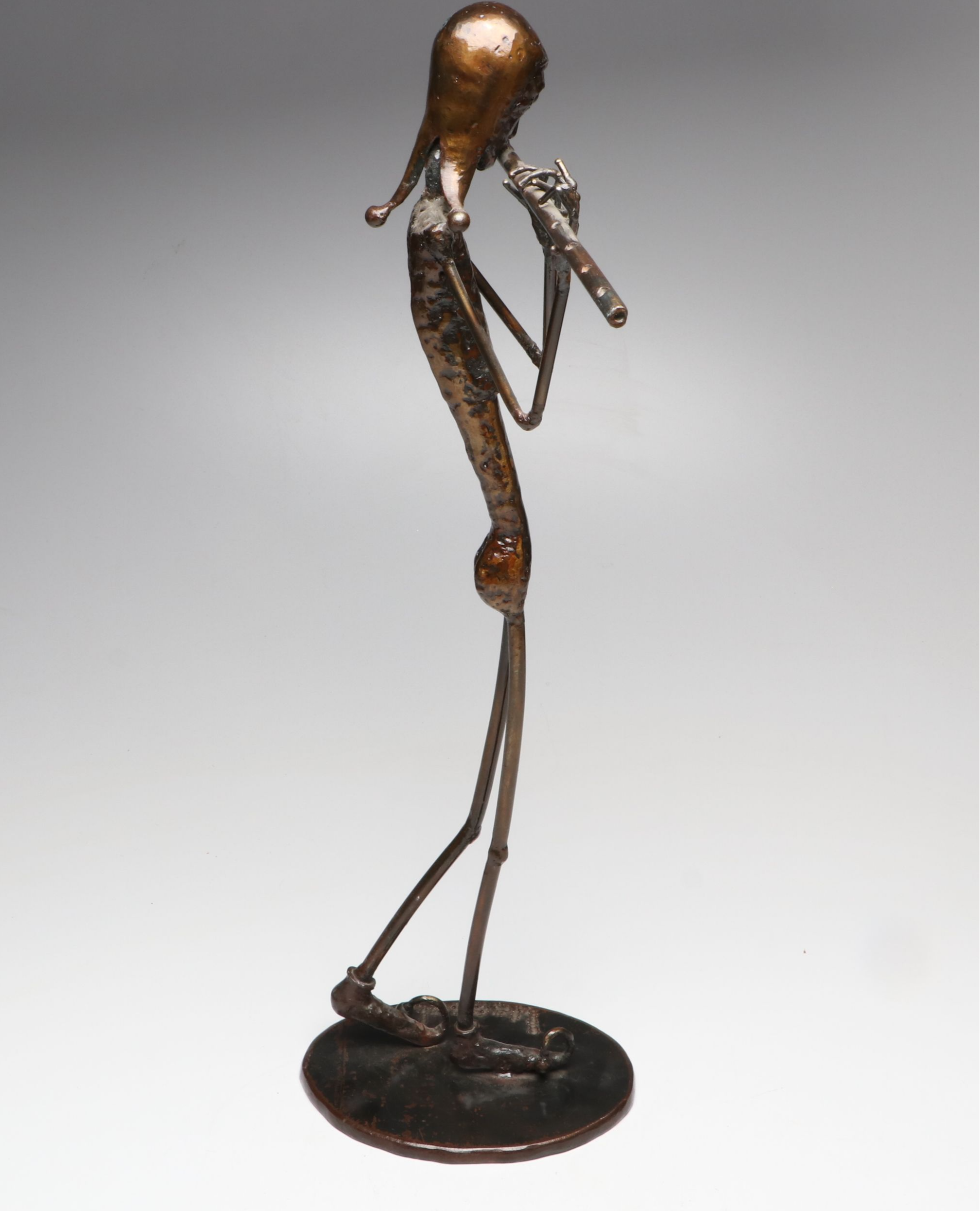 William Wessel "Fool's Song" Bronze Figural Sculpture, Late 20th/Early 21st C.