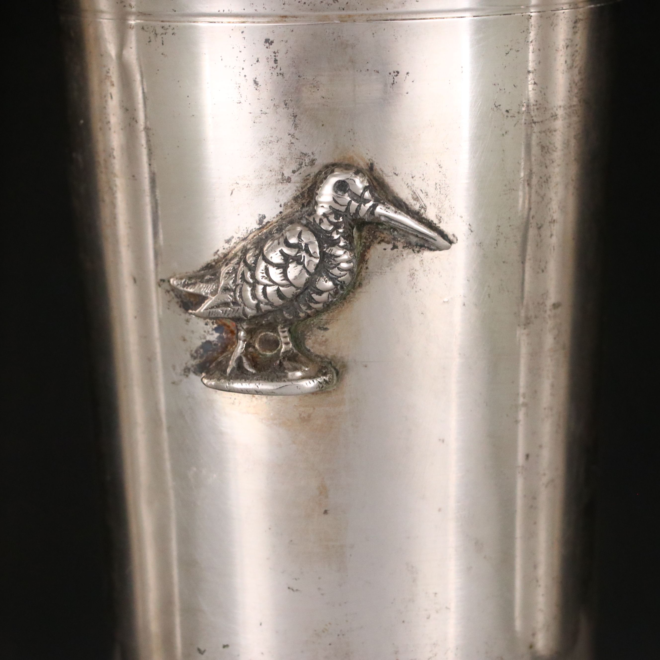 Gucci 800 Silver Wildlife Julep Cups, Late 20th Century