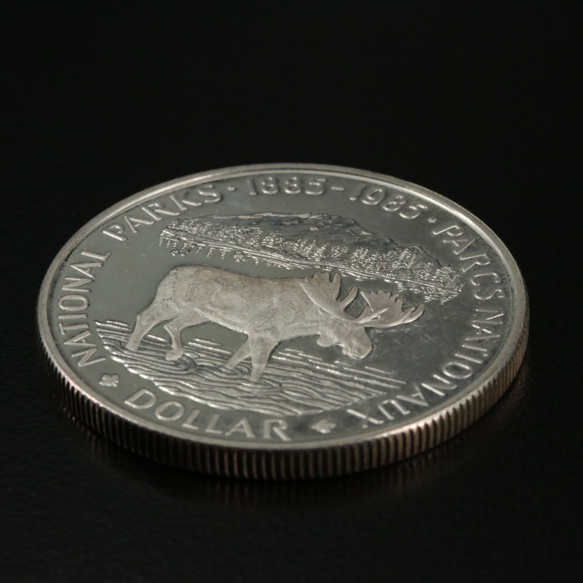 1985 Canada National Parks Commemorative Proof Silver Dollar