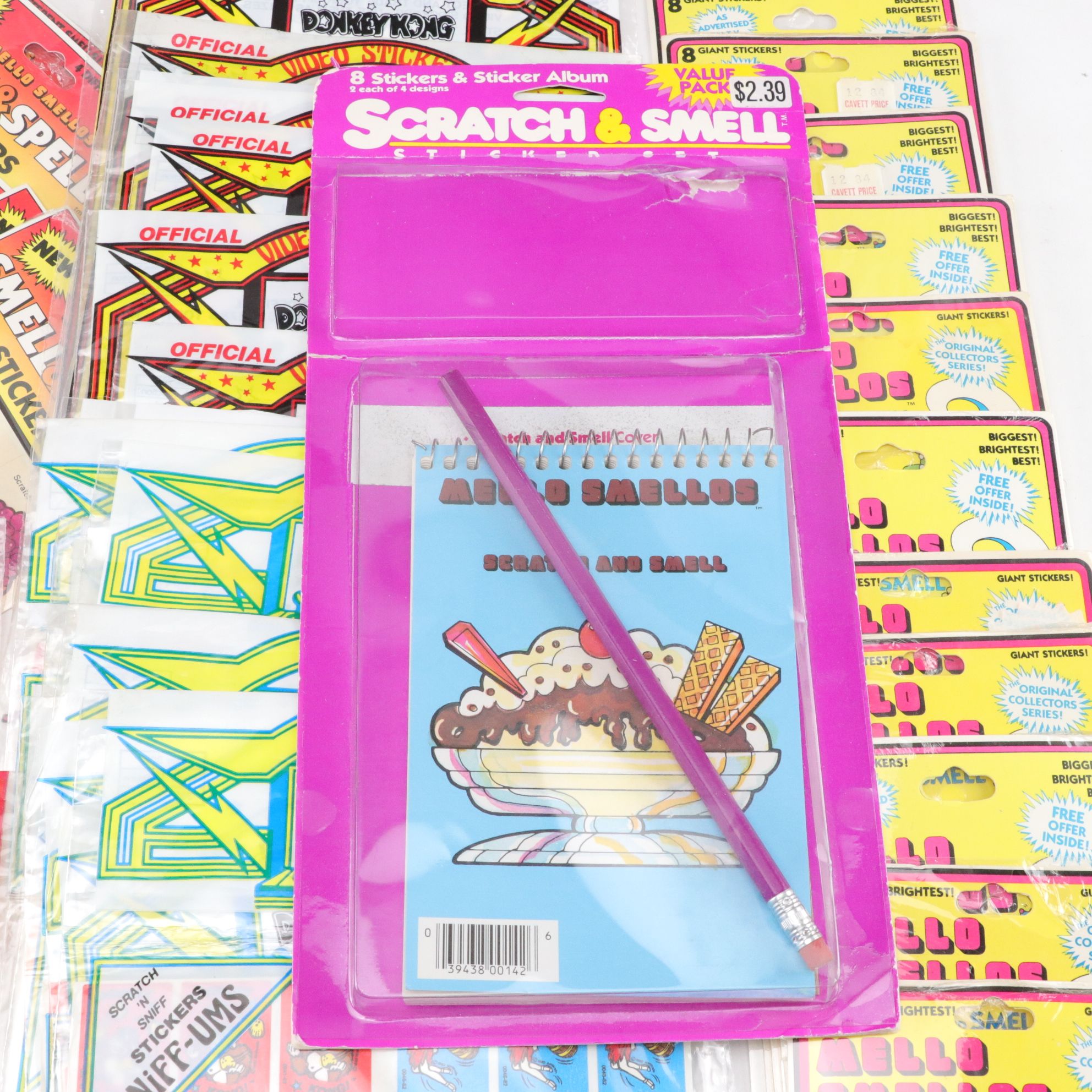 1980s "Scratch and Sniff" Scented Stickers with Collector's Guidebook and More