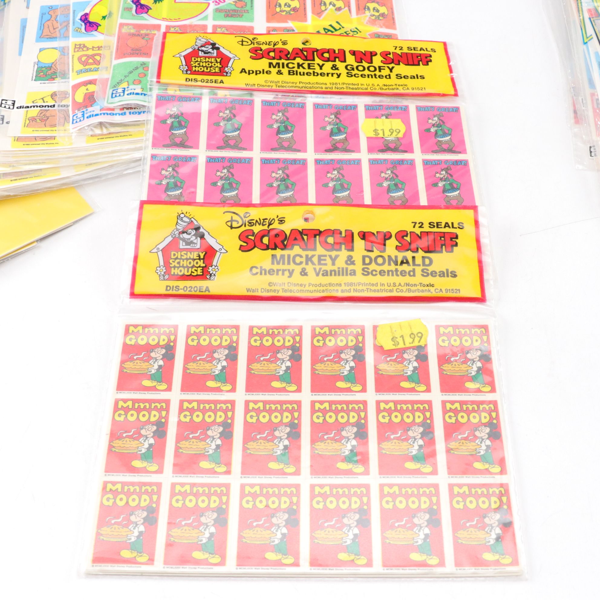1980s "Scratch and Sniff" Scented Stickers with Collector's Guidebook and More