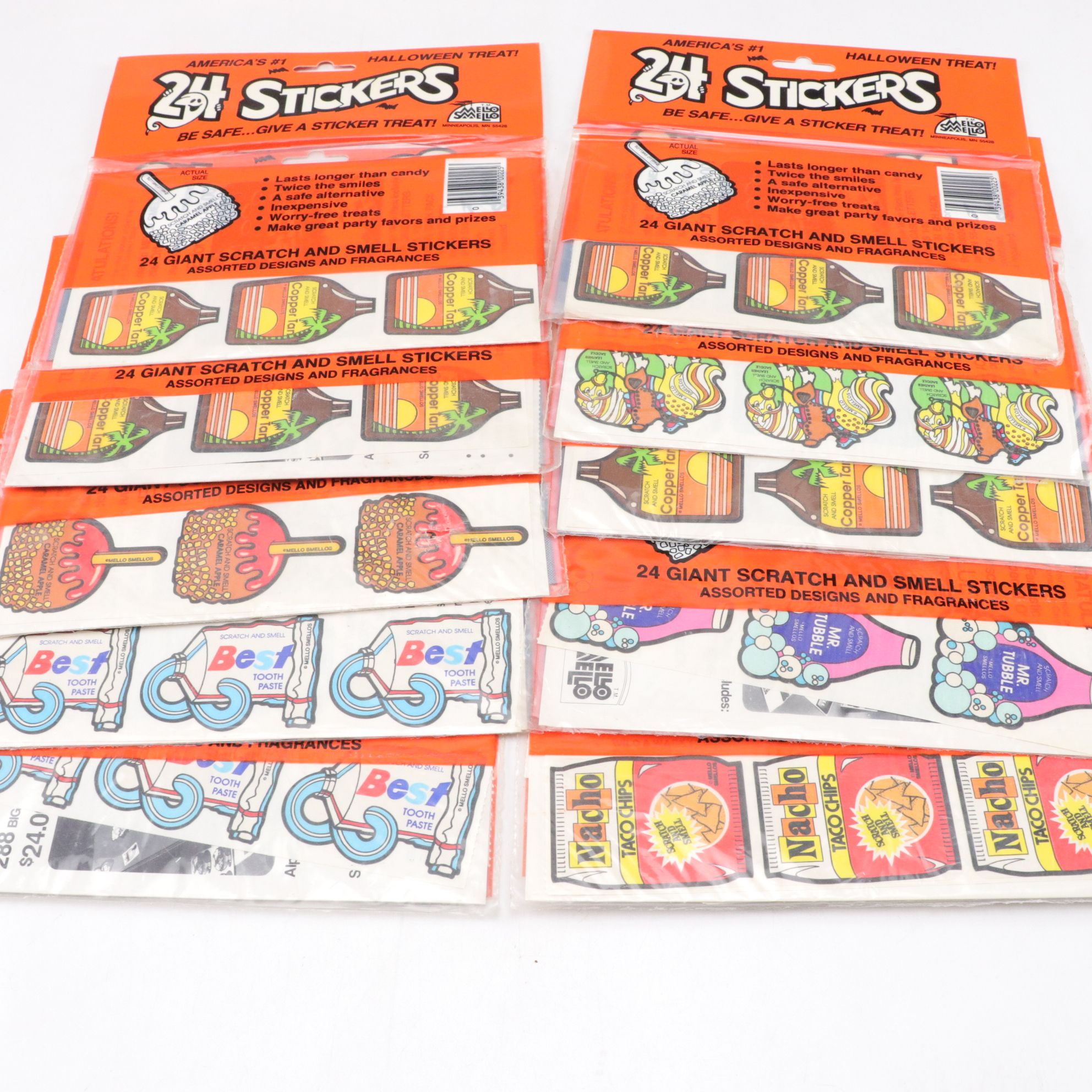 1980s "Scratch and Sniff" Scented Stickers with Collector's Guidebook and More