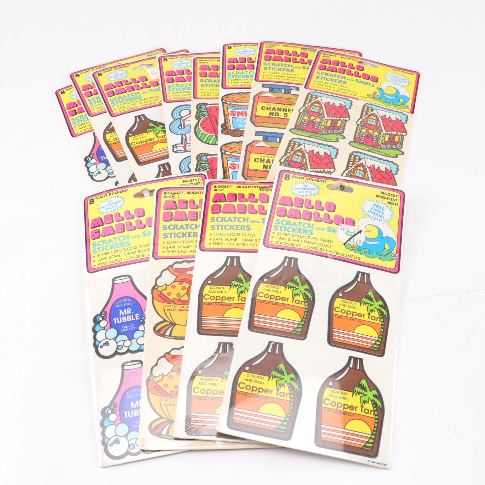 1980s "Scratch and Sniff" Scented Stickers with Collector's Guidebook and More