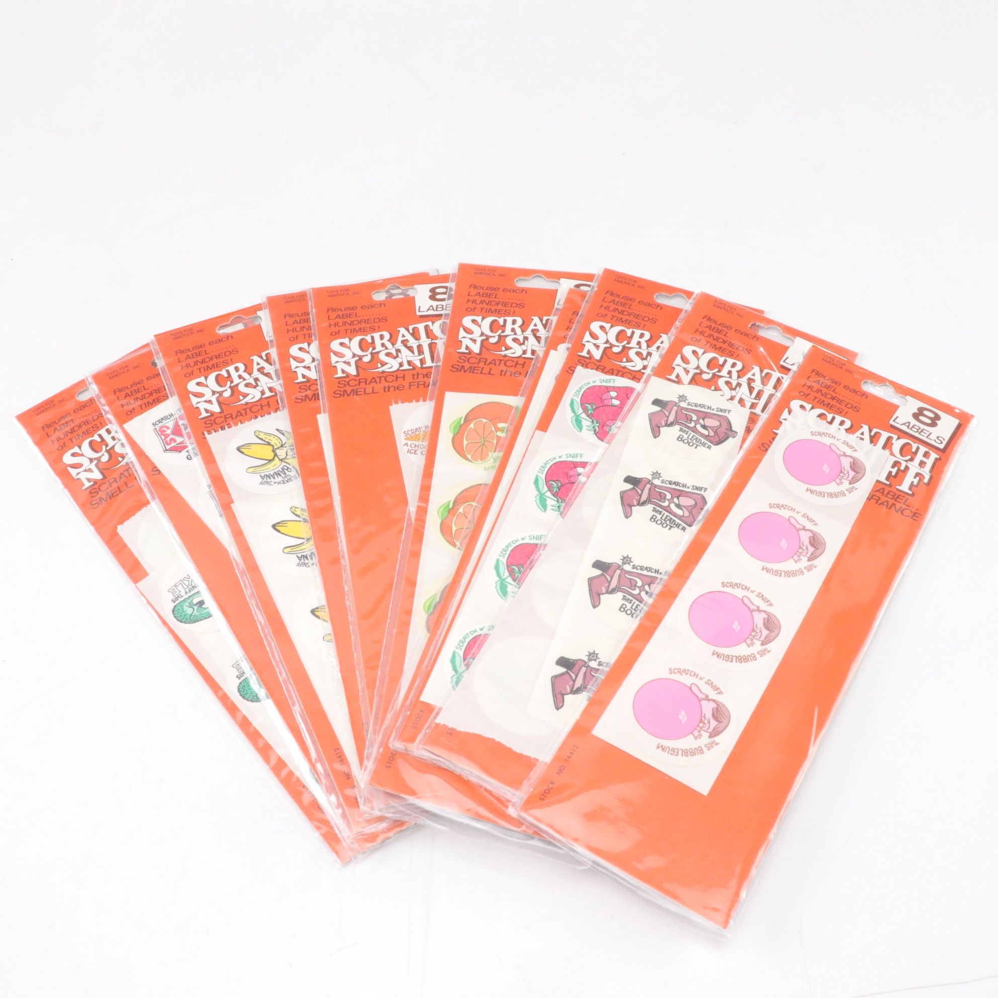 1980s "Scratch and Sniff" Scented Stickers with Collector's Guidebook and More