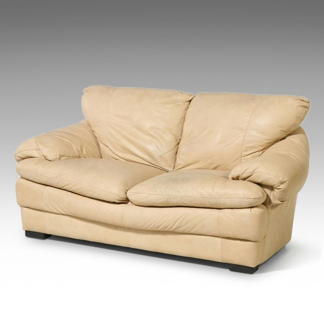 Natuzzi Editions "Vincenzo" Italian Leather Loveseat