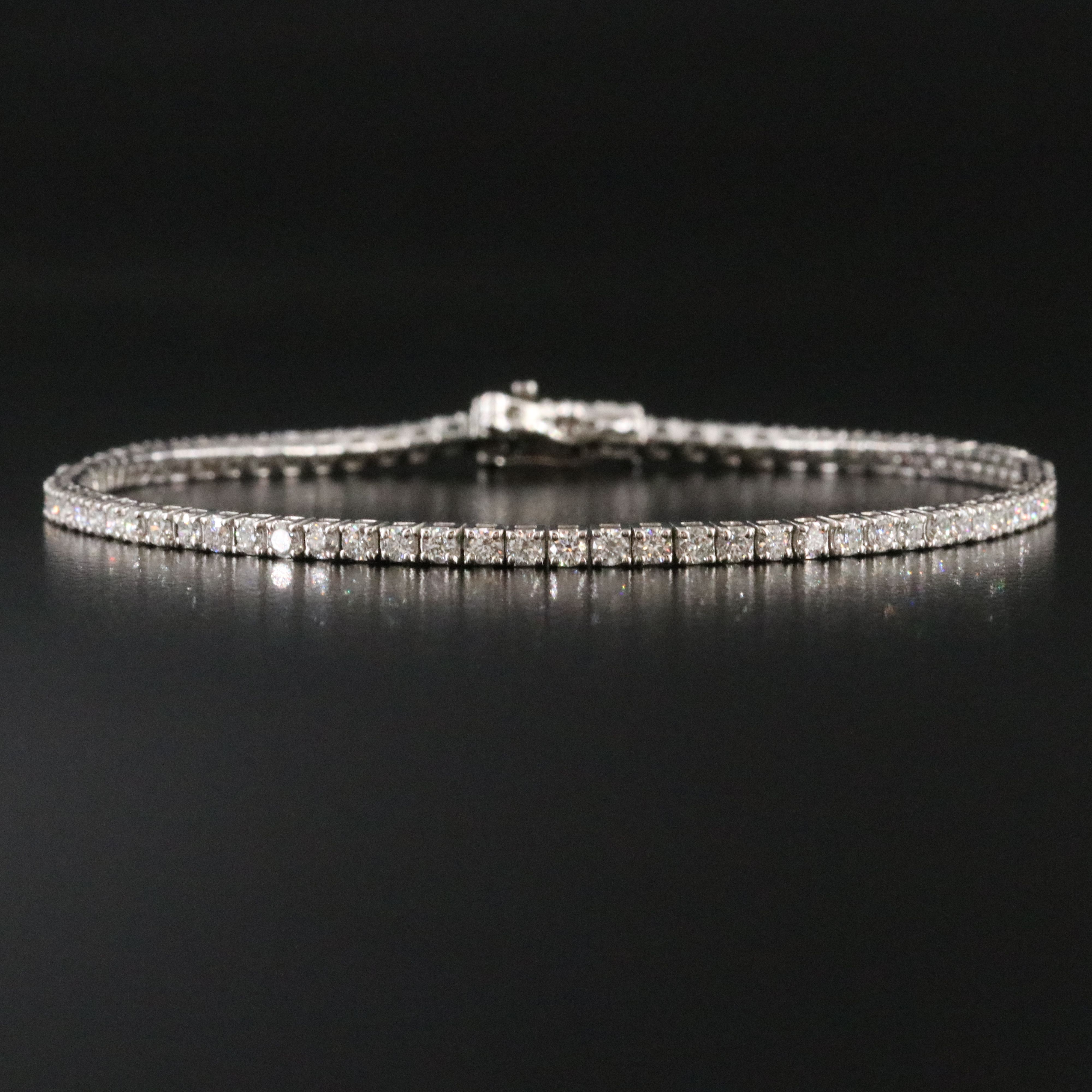 14K 2.90 CTW Lab Grown Diamond Line Bracelet