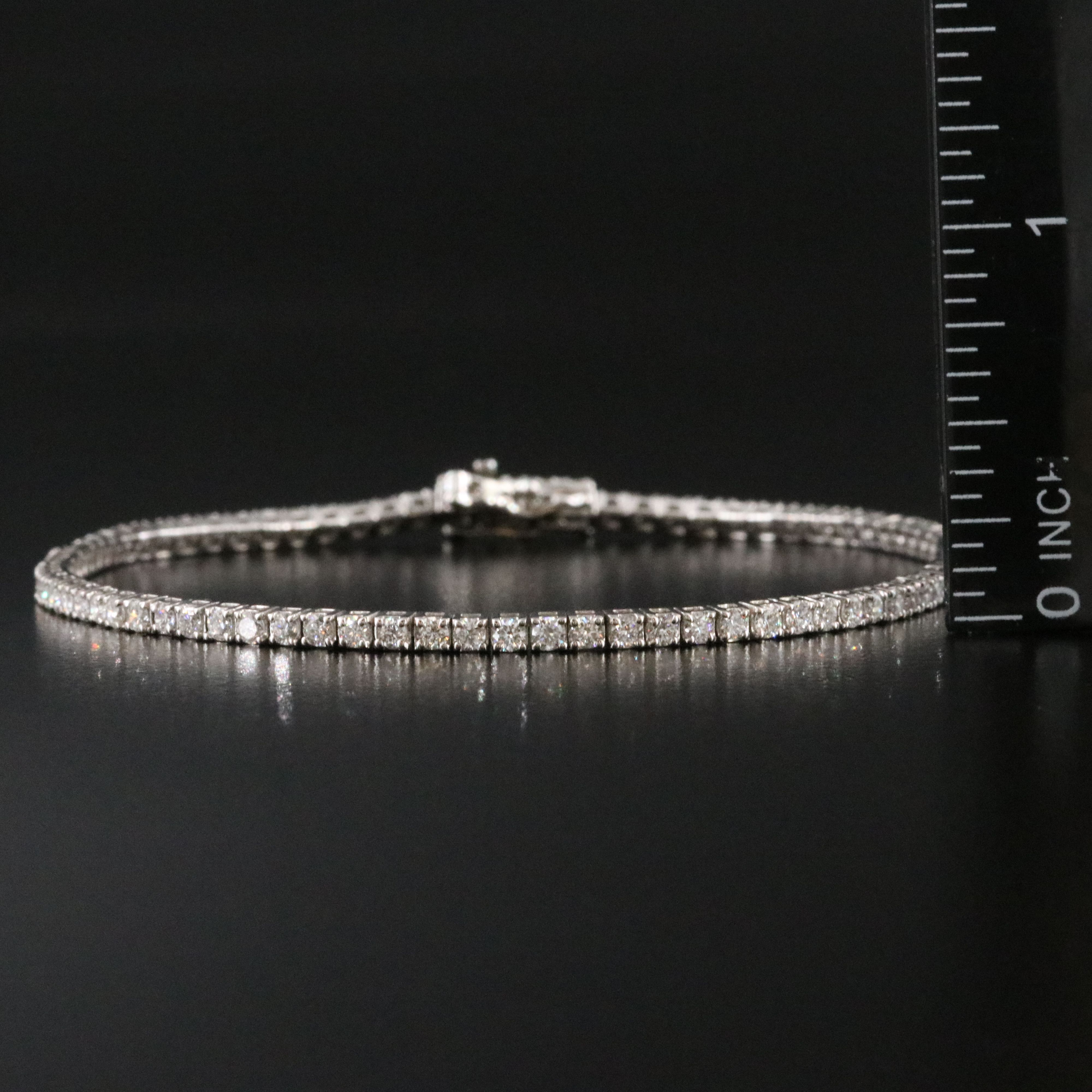 14K 2.90 CTW Lab Grown Diamond Line Bracelet