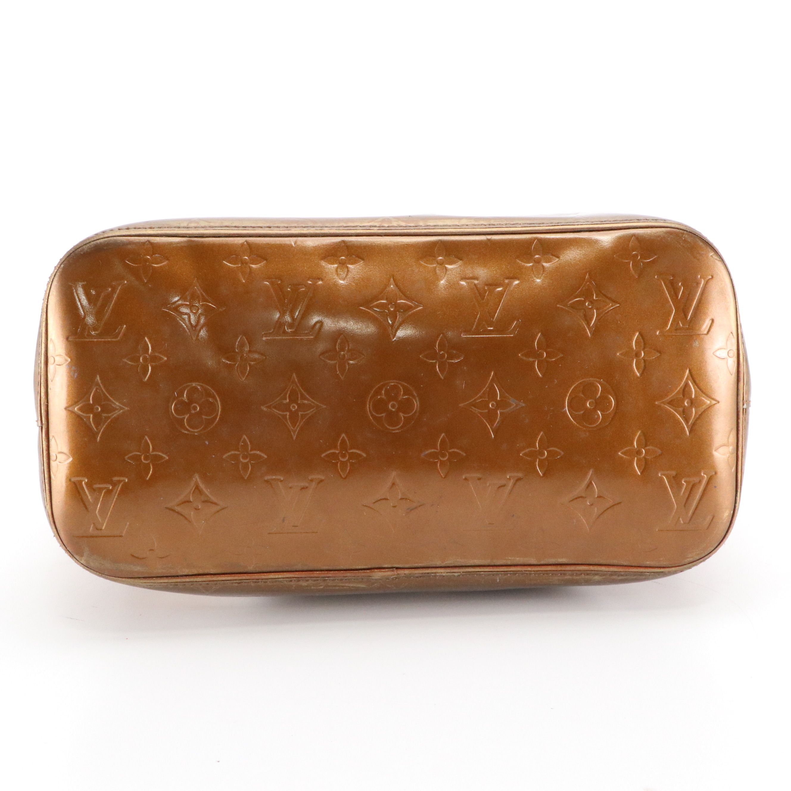Louis Vuitton Houston Shoulder Bag in Bronze Monogram Vernis Leather