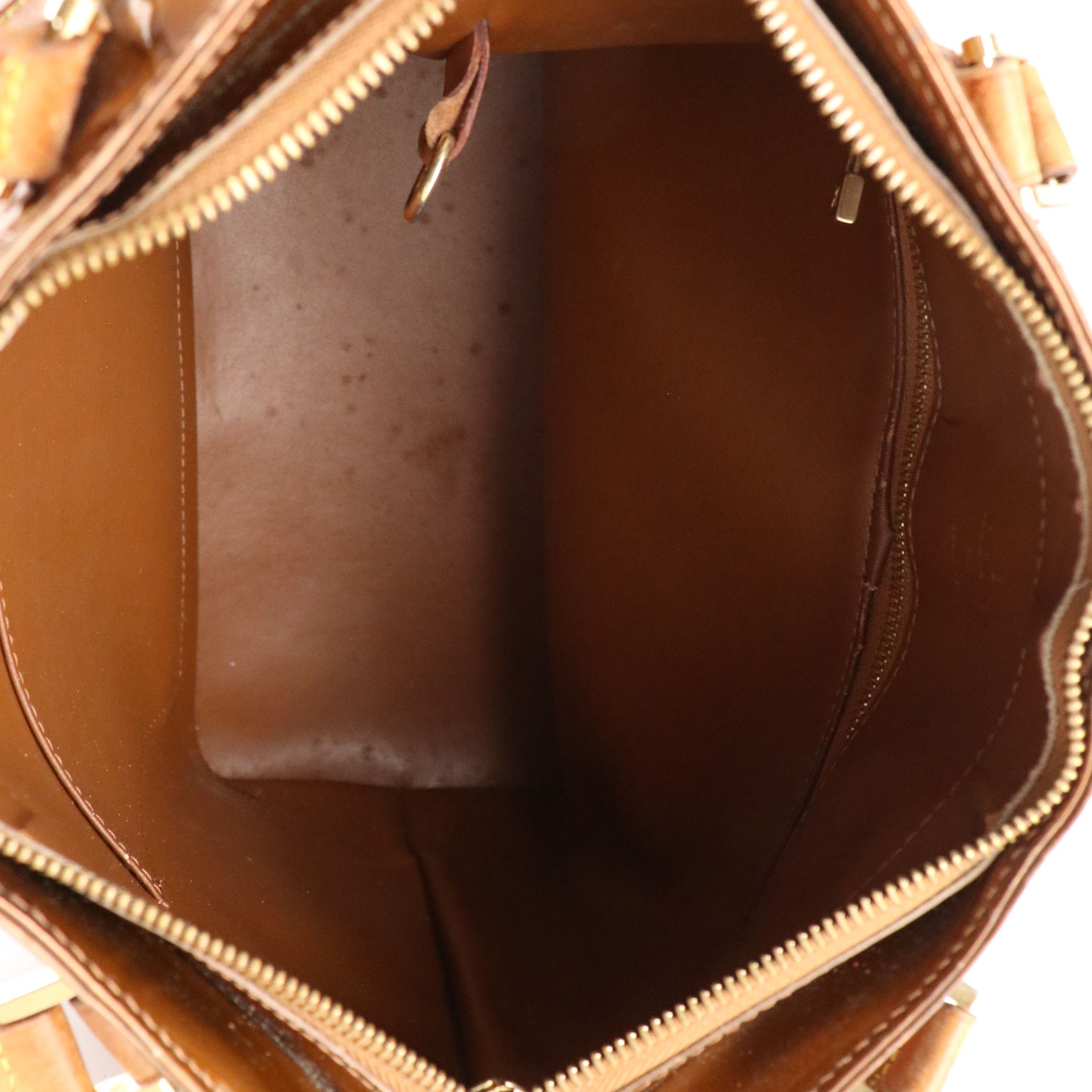 Louis Vuitton Houston Shoulder Bag in Bronze Monogram Vernis Leather