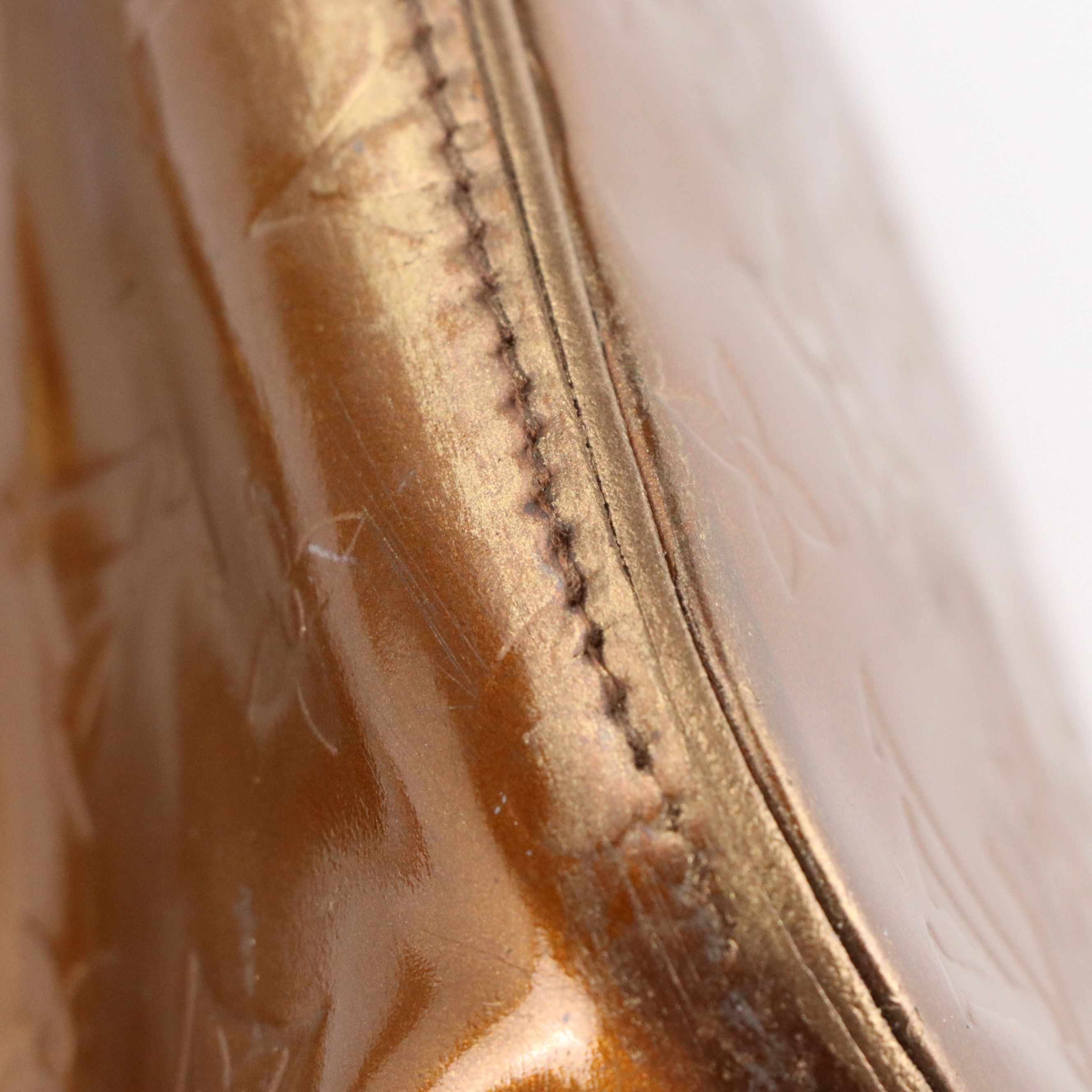 Louis Vuitton Houston Shoulder Bag in Bronze Monogram Vernis Leather