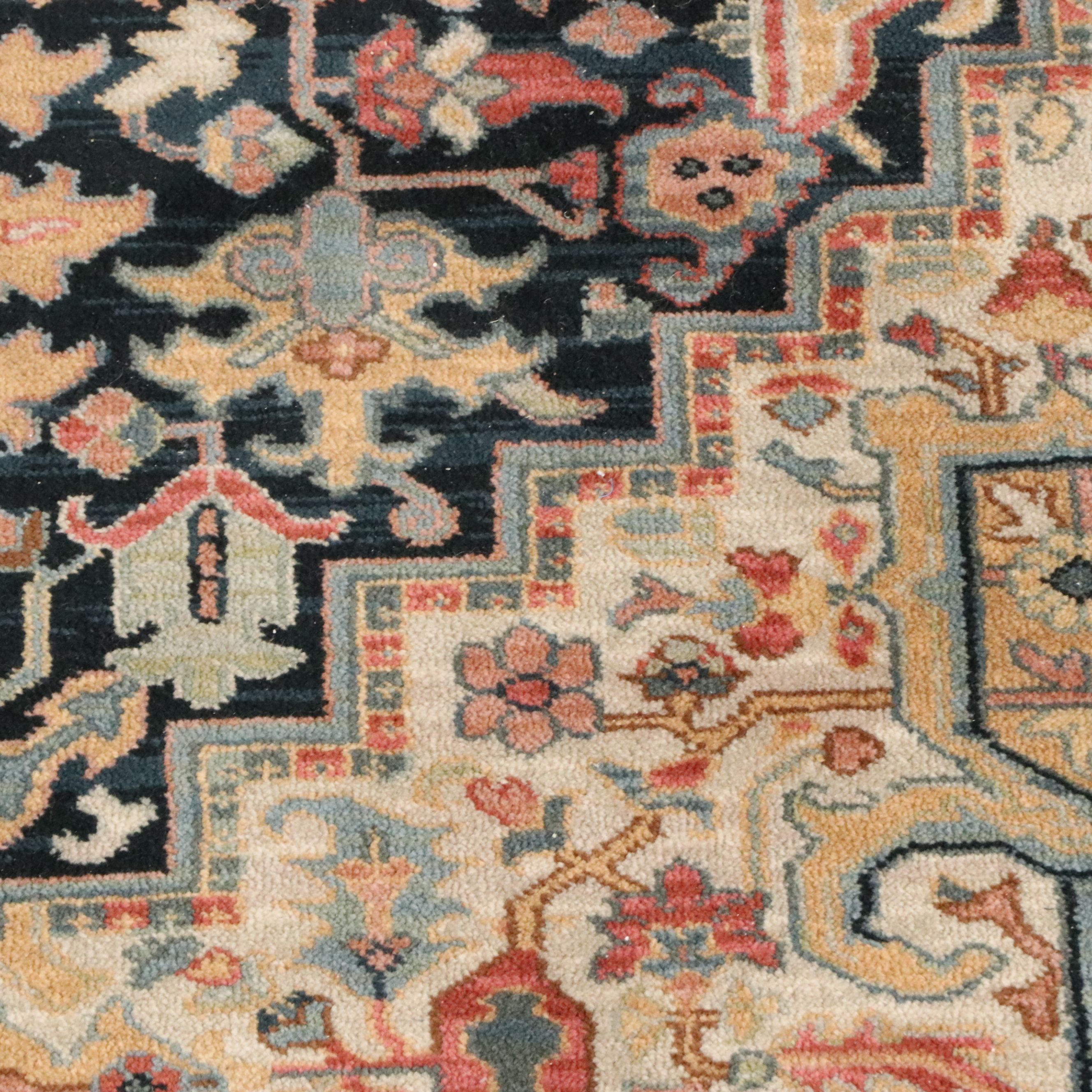 8'8 x 12'9 Power Loomed Karastan Navy Heriz Room-Sized Rug