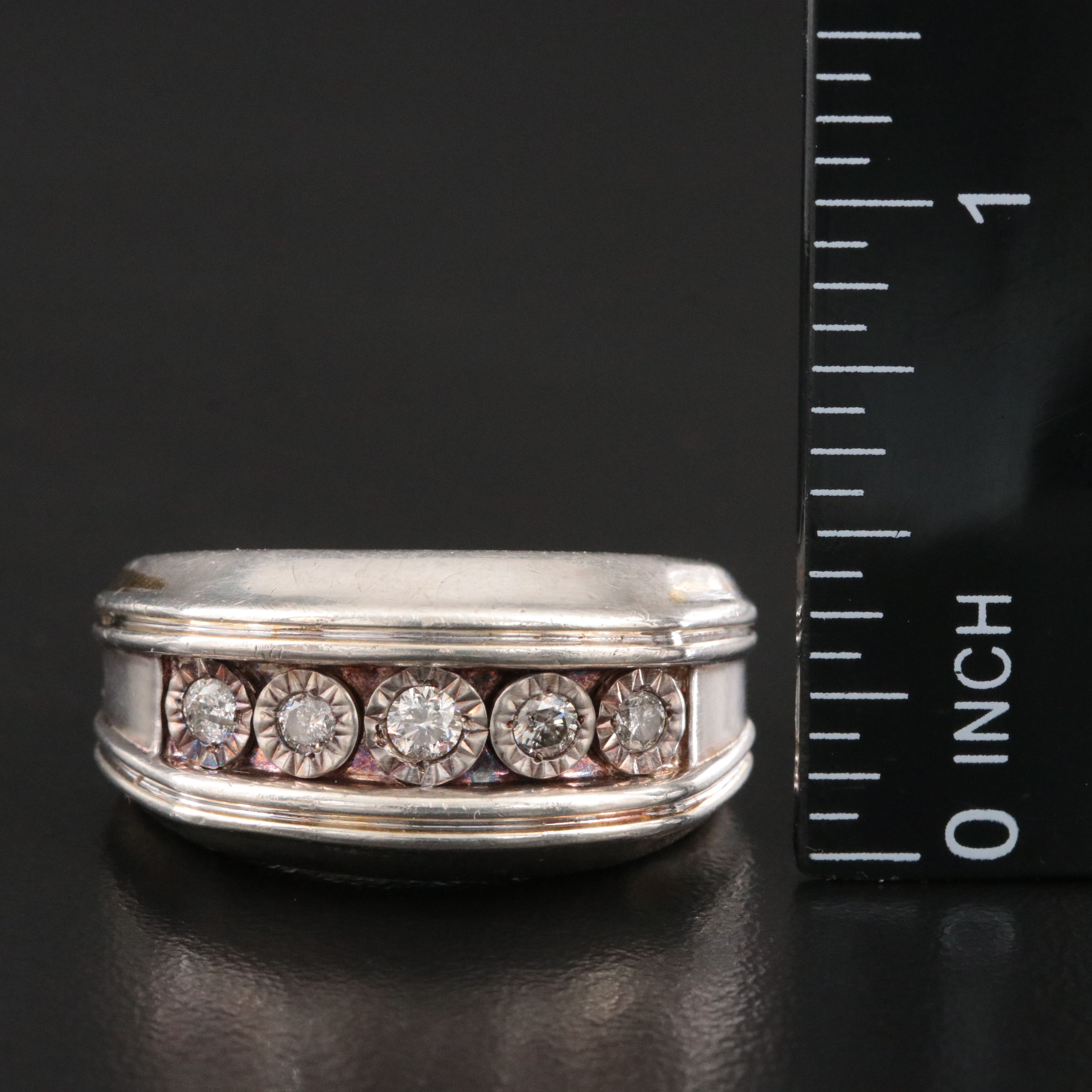 Sterling Diamond Ring