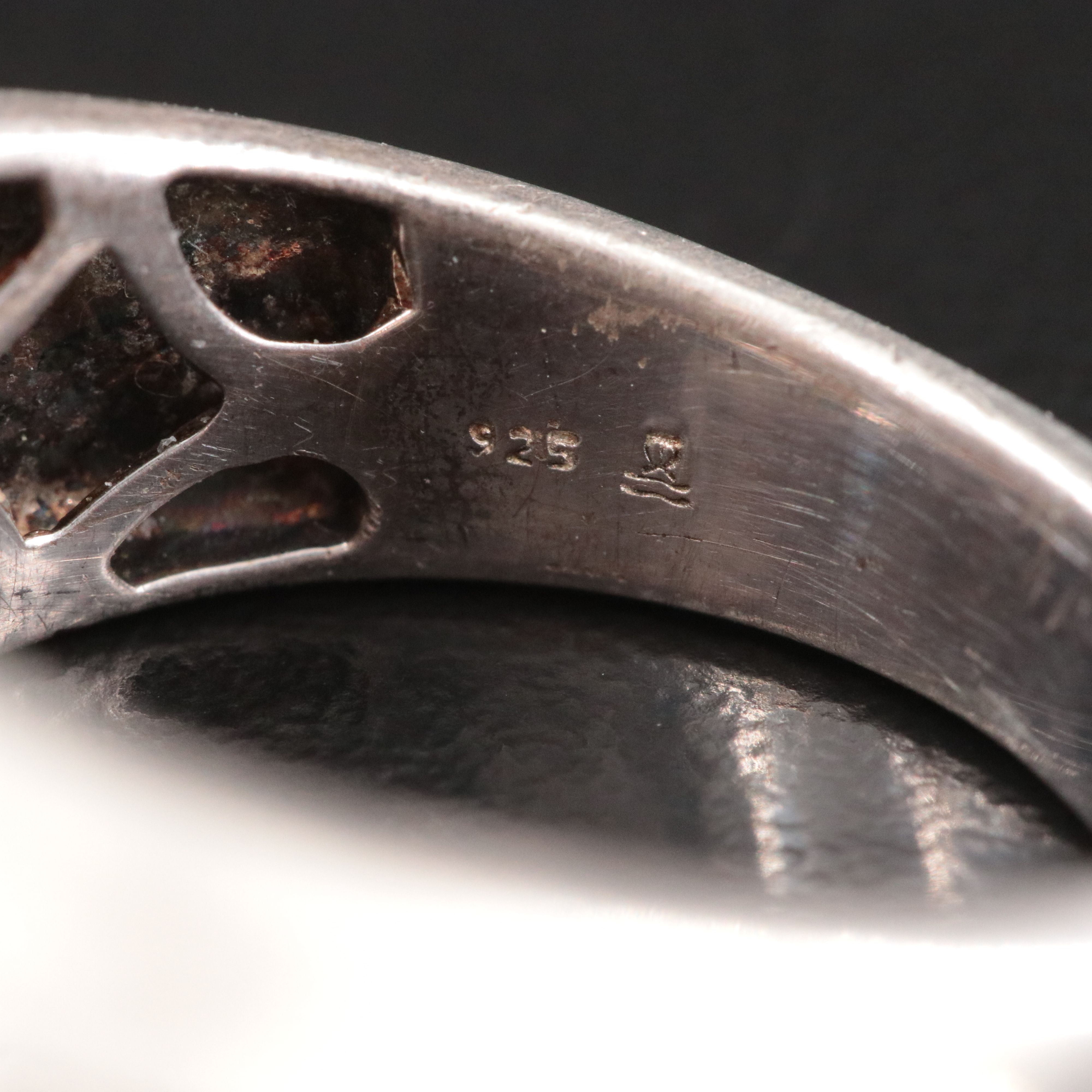 Sterling Diamond Ring